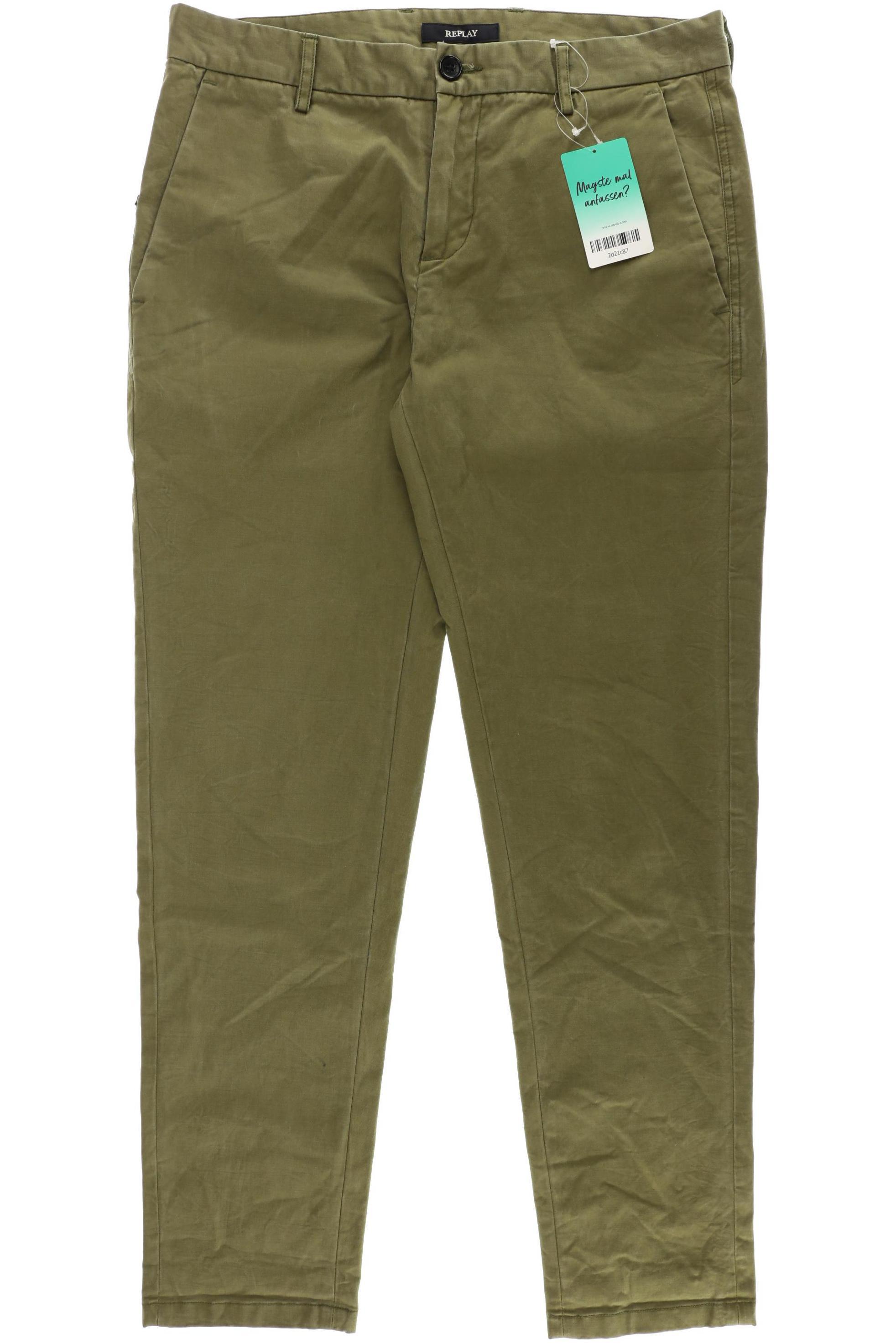 

Replay Herren Stoffhose, grün, Gr. 30
