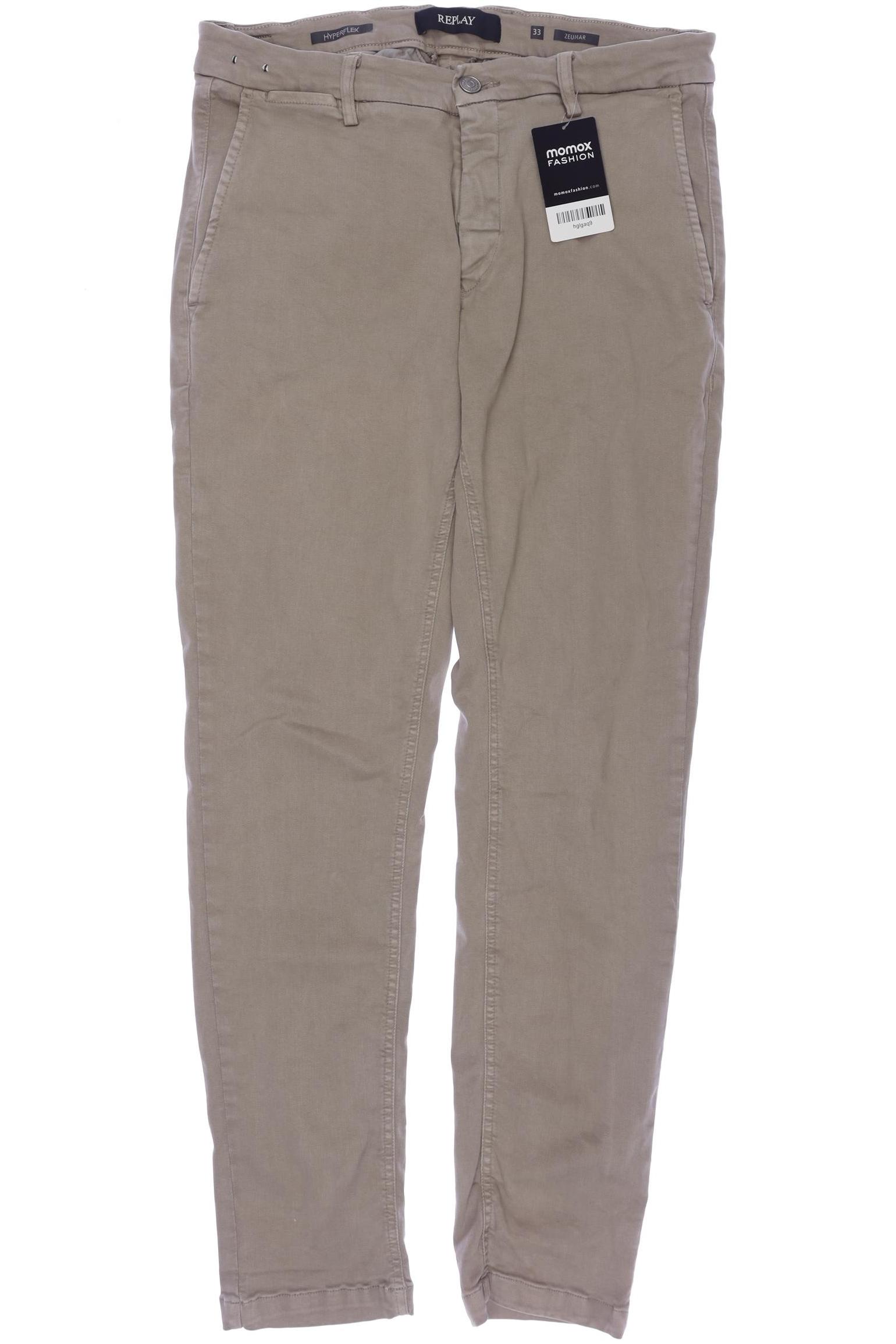 

Replay Herren Stoffhose, beige, Gr. 33
