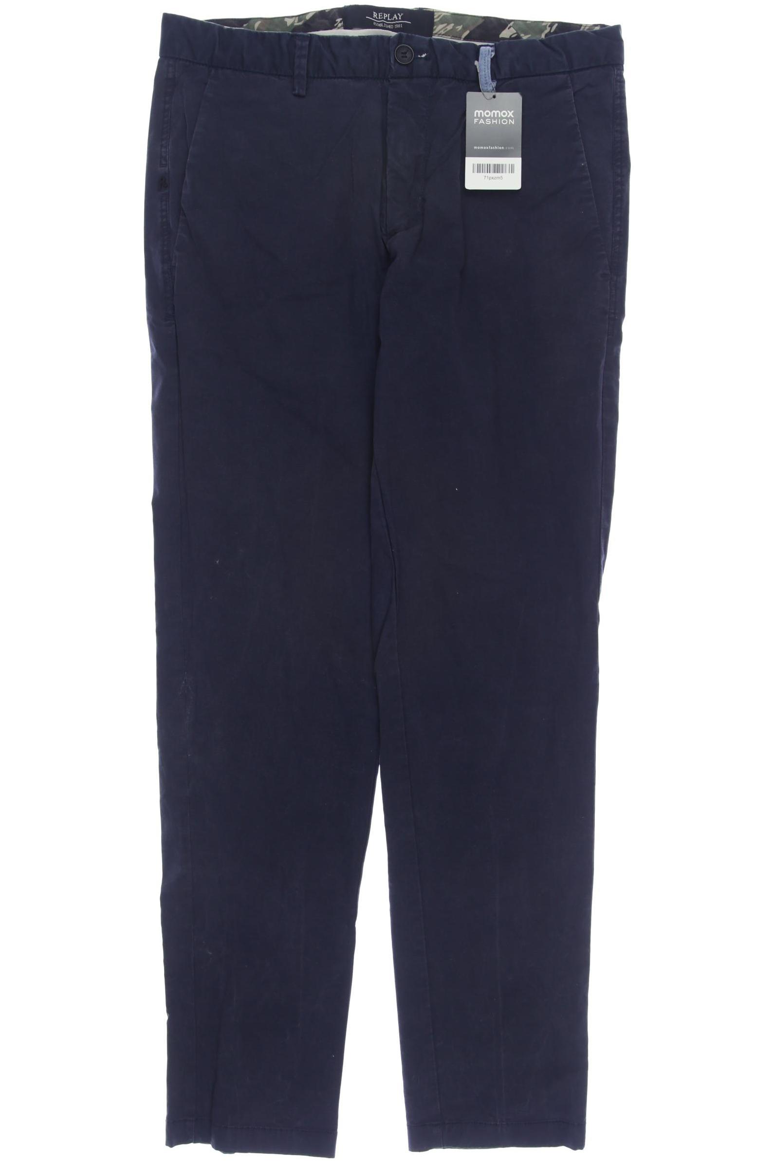 

Replay Herren Stoffhose, marineblau, Gr. 31