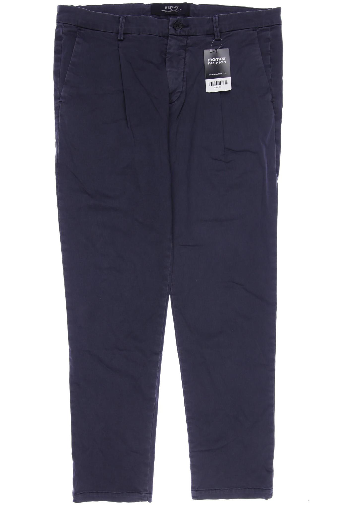 

Replay Herren Stoffhose, marineblau, Gr. 33