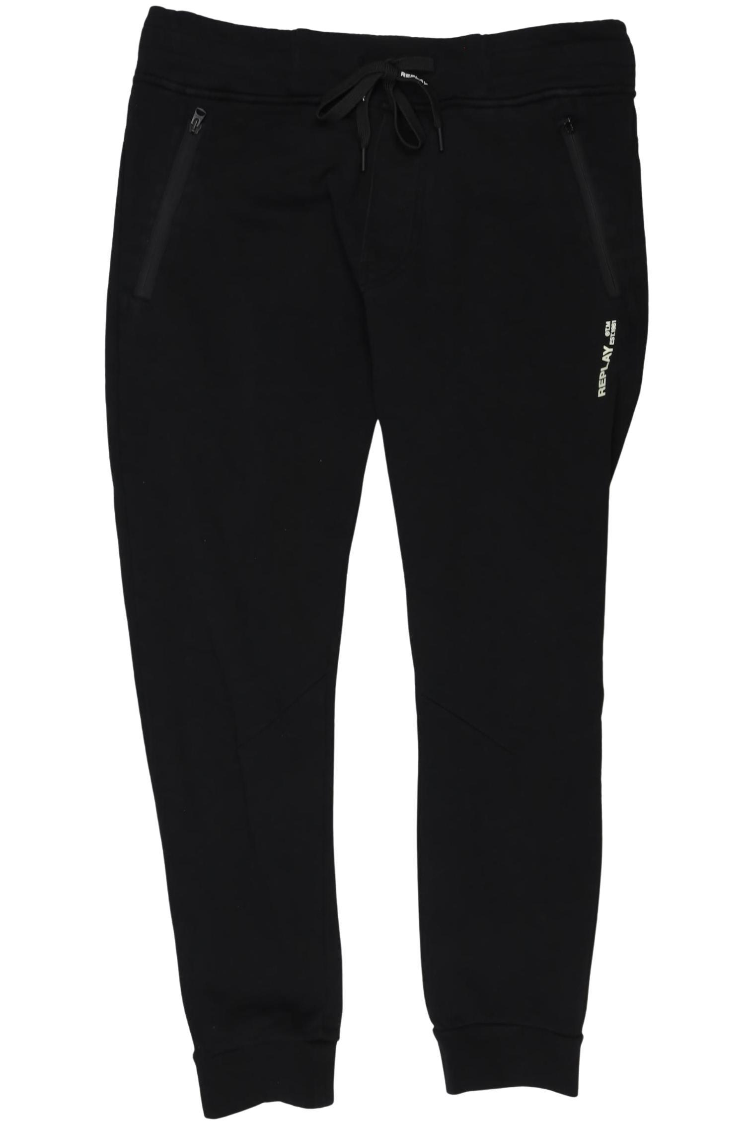 

Replay Herren Stoffhose, schwarz, Gr. 0