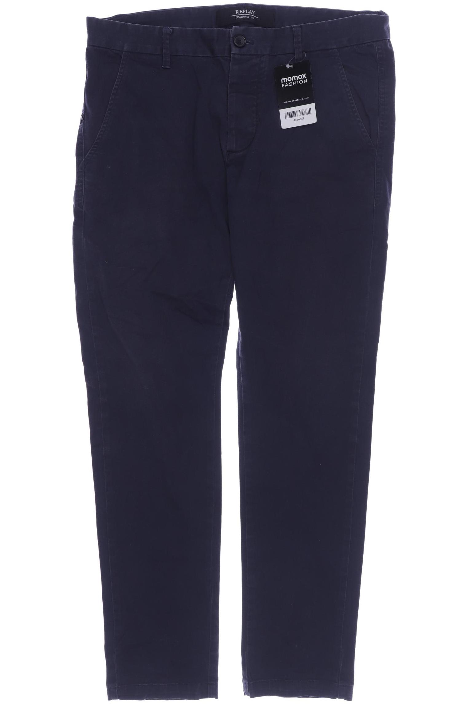 

Replay Herren Stoffhose, marineblau, Gr. 32