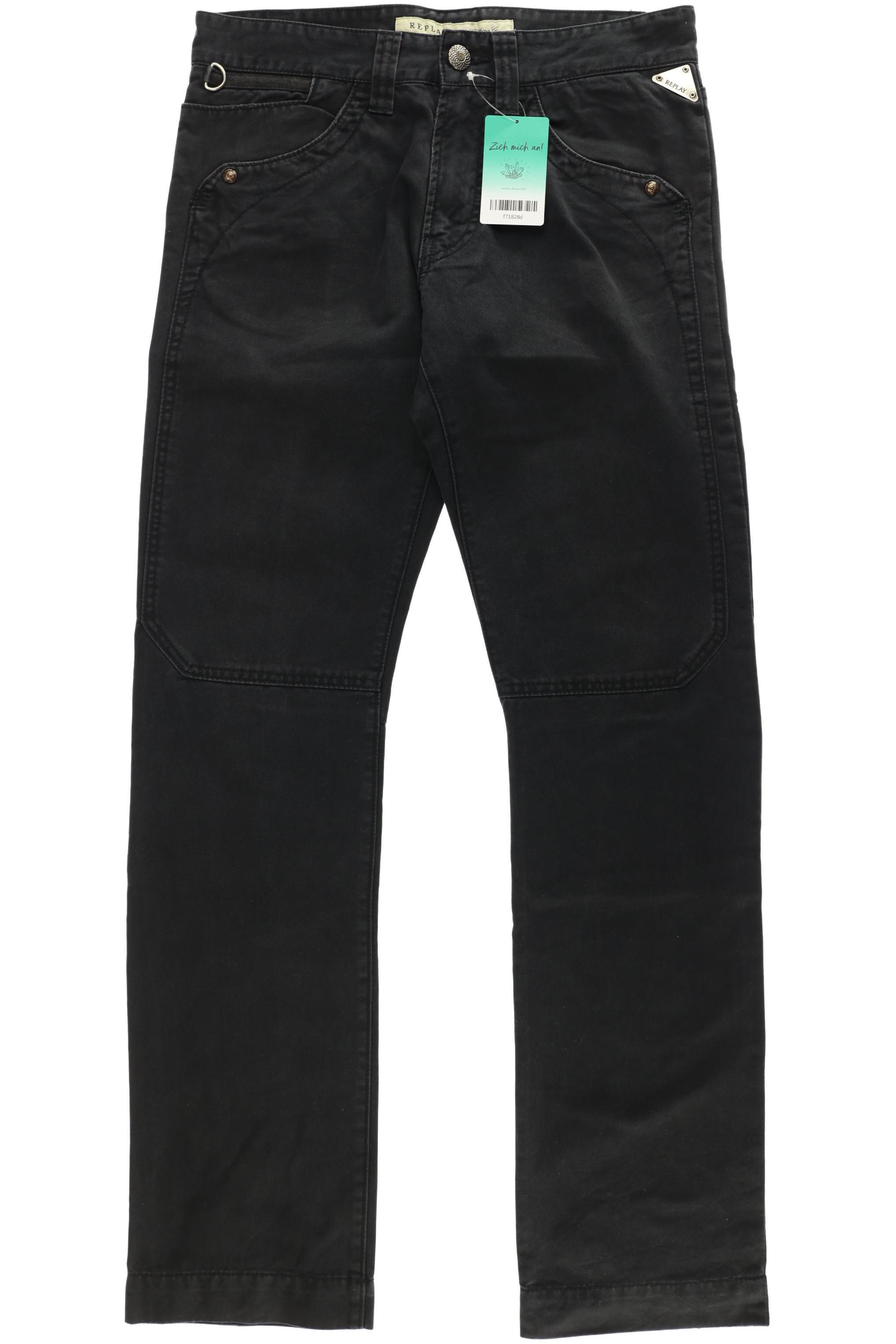 

Replay Herren Stoffhose, schwarz, Gr. 30