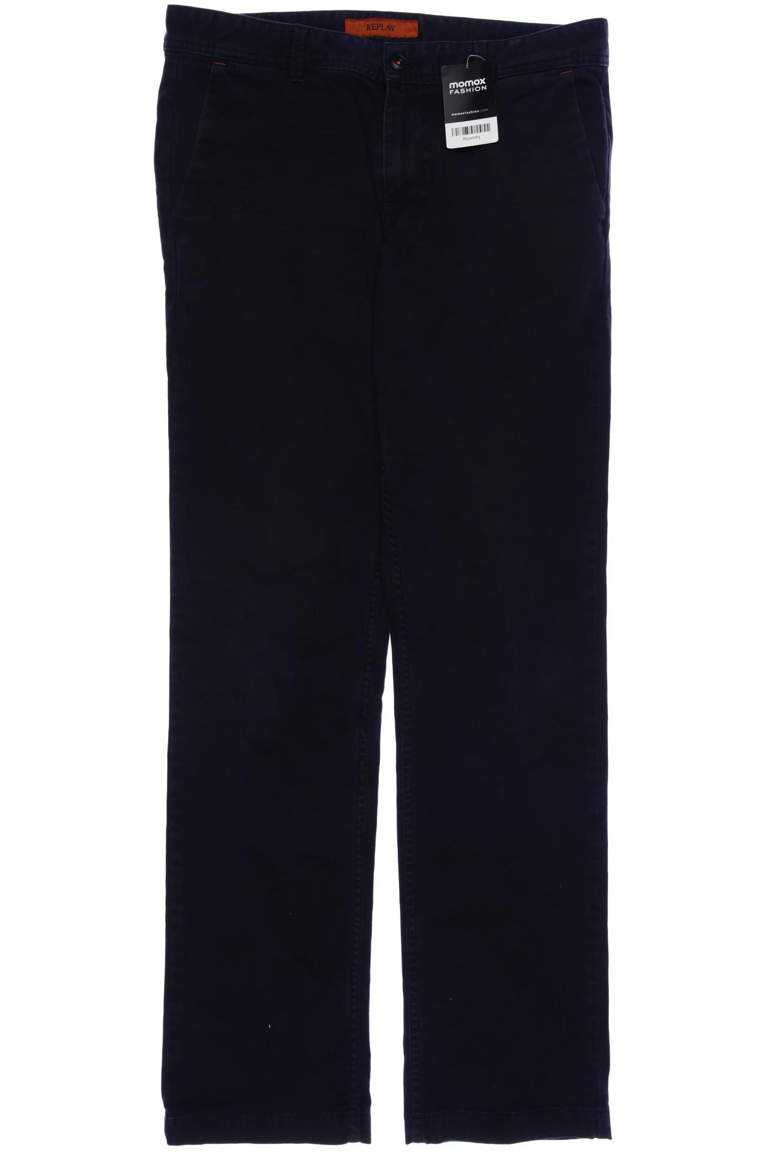 

Replay Herren Stoffhose, schwarz, Gr. 33
