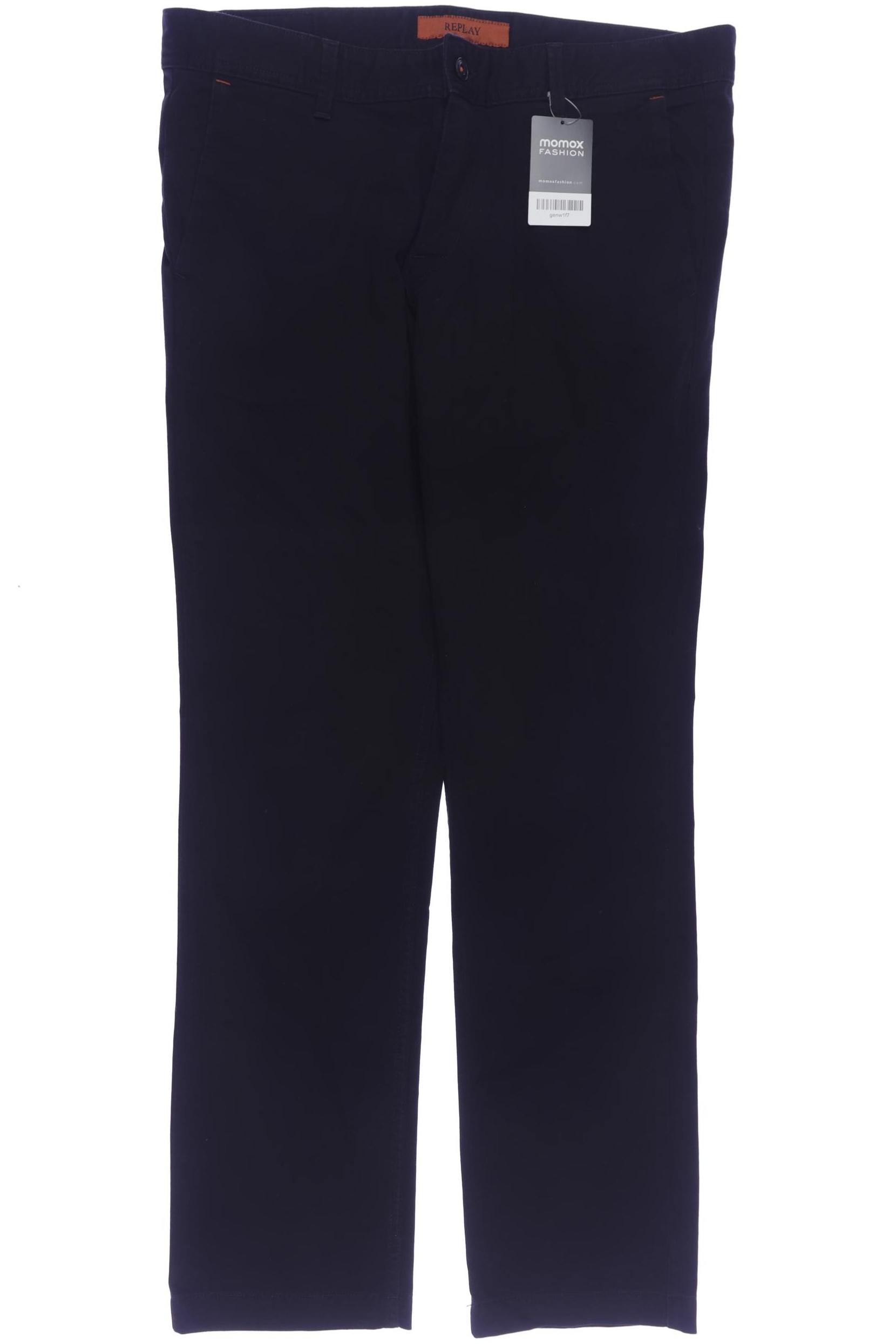 

Replay Herren Stoffhose, schwarz, Gr. 35