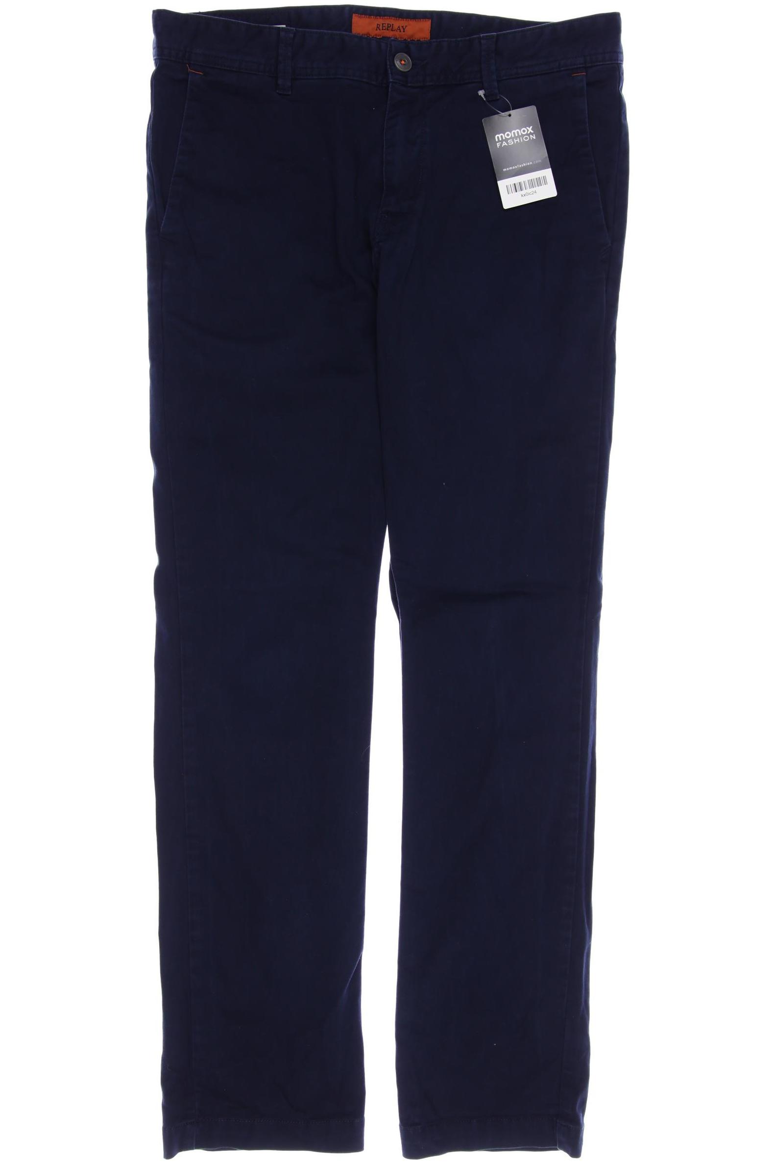 

Replay Herren Stoffhose, marineblau