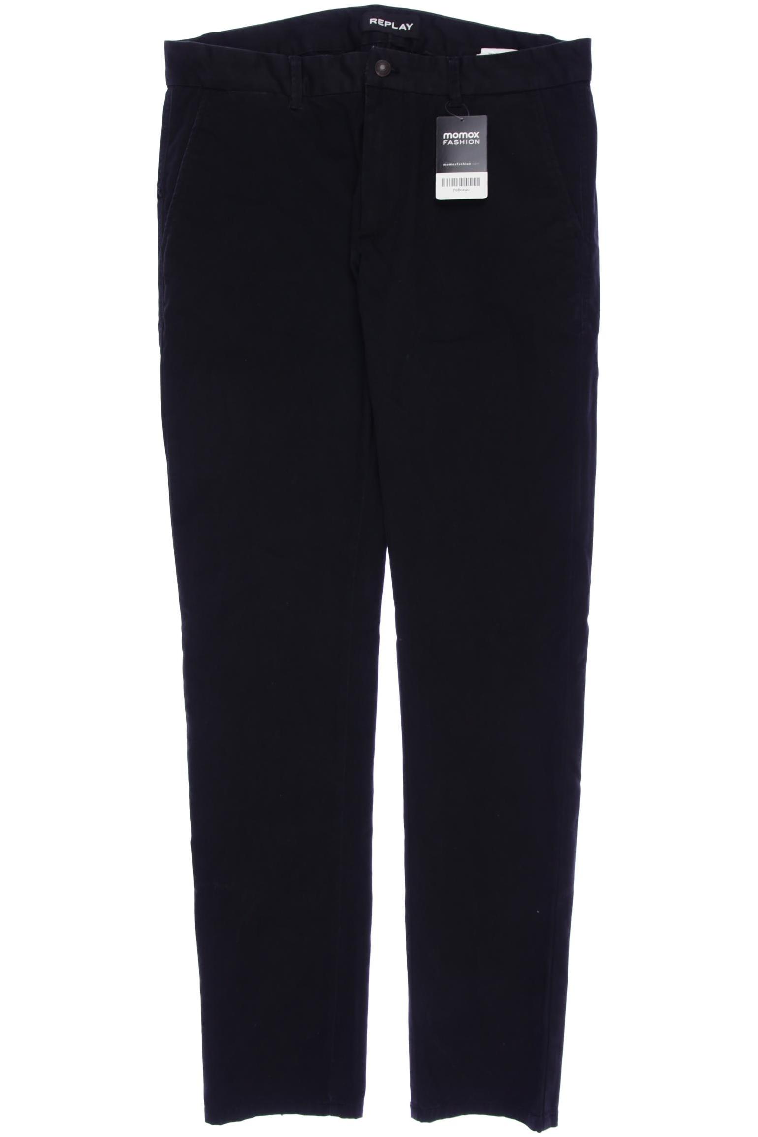 

Replay Herren Stoffhose, schwarz, Gr. 33