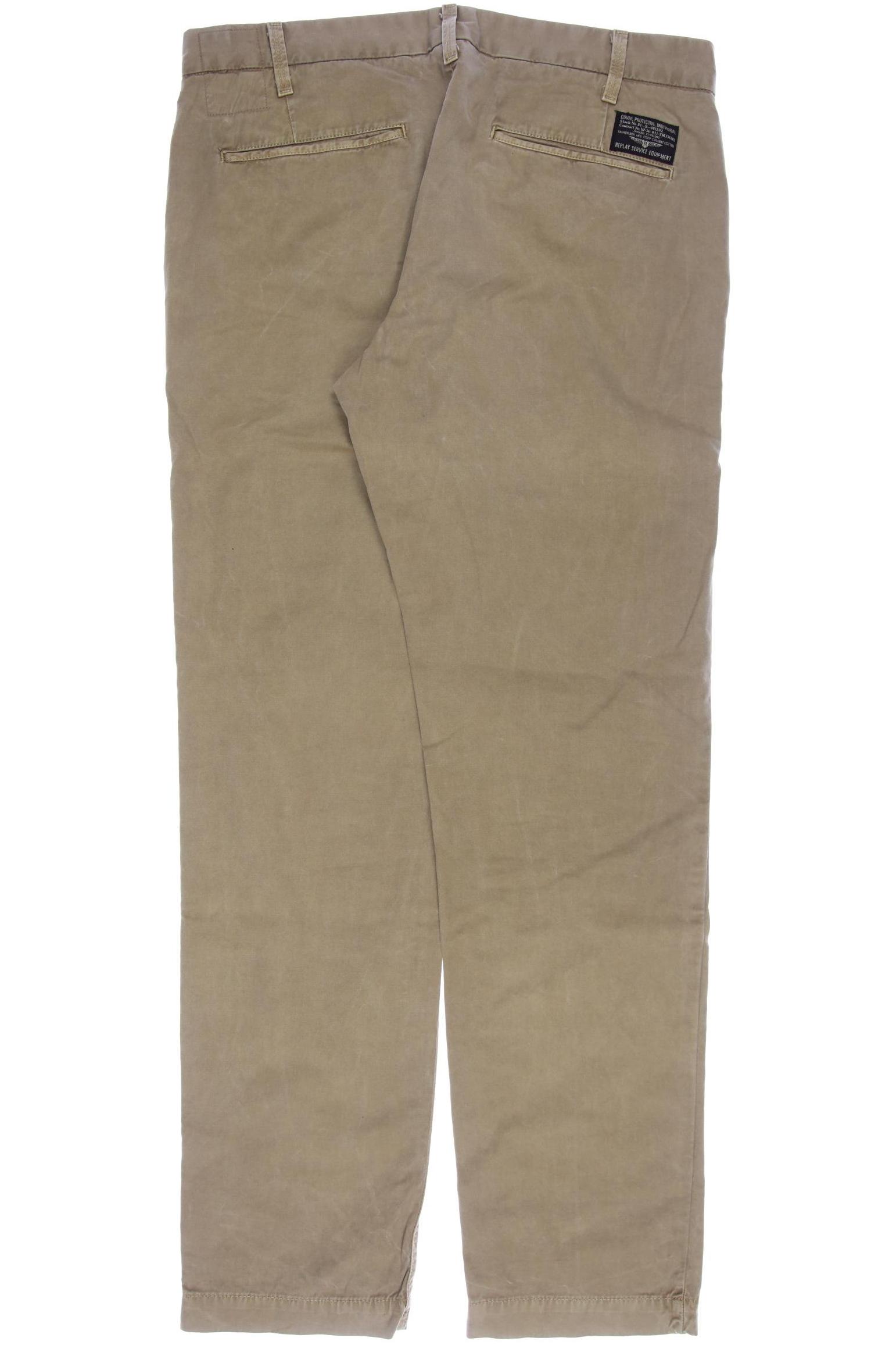 

Replay Herren Stoffhose, beige
