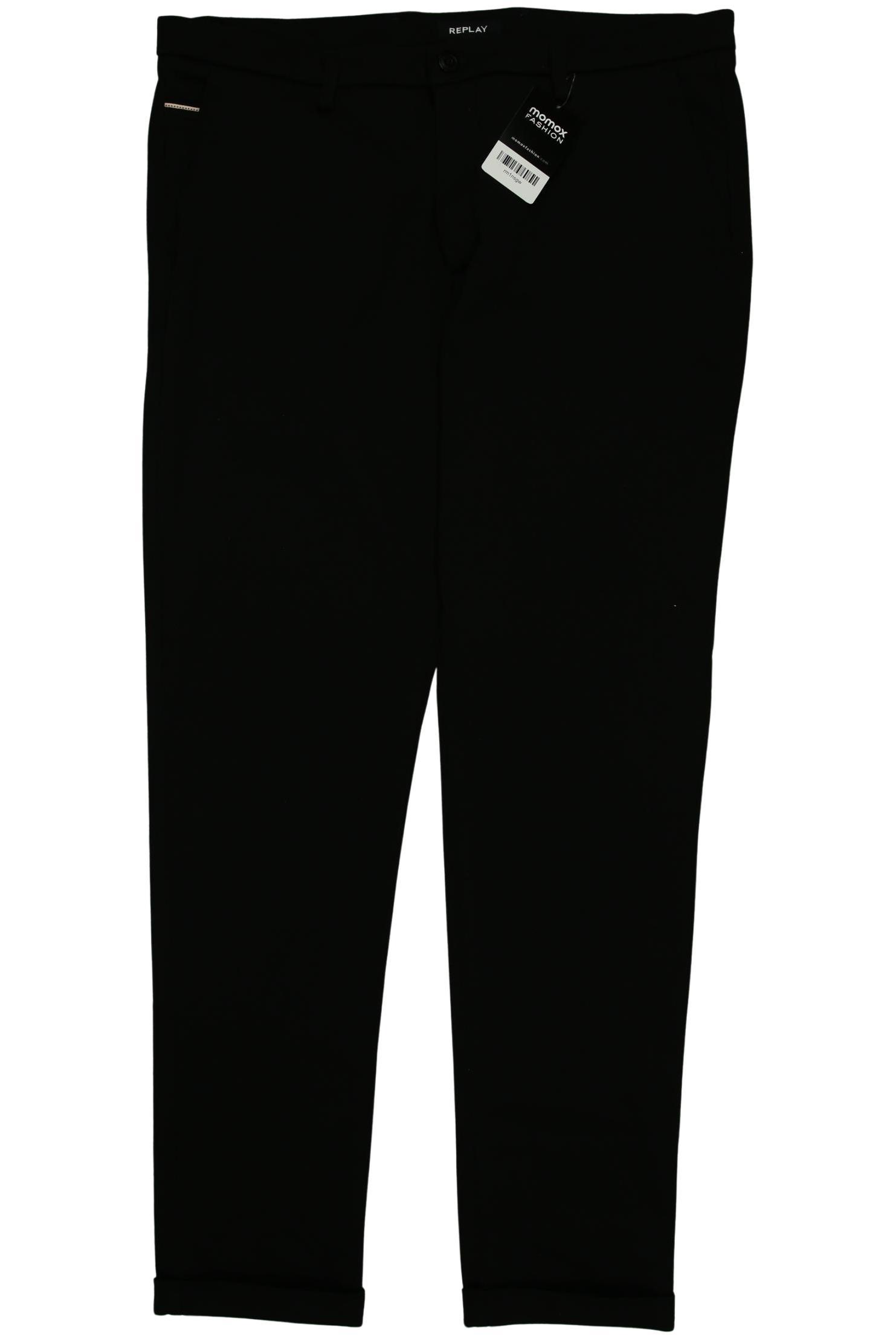 

Replay Herren Stoffhose, schwarz, Gr. 36