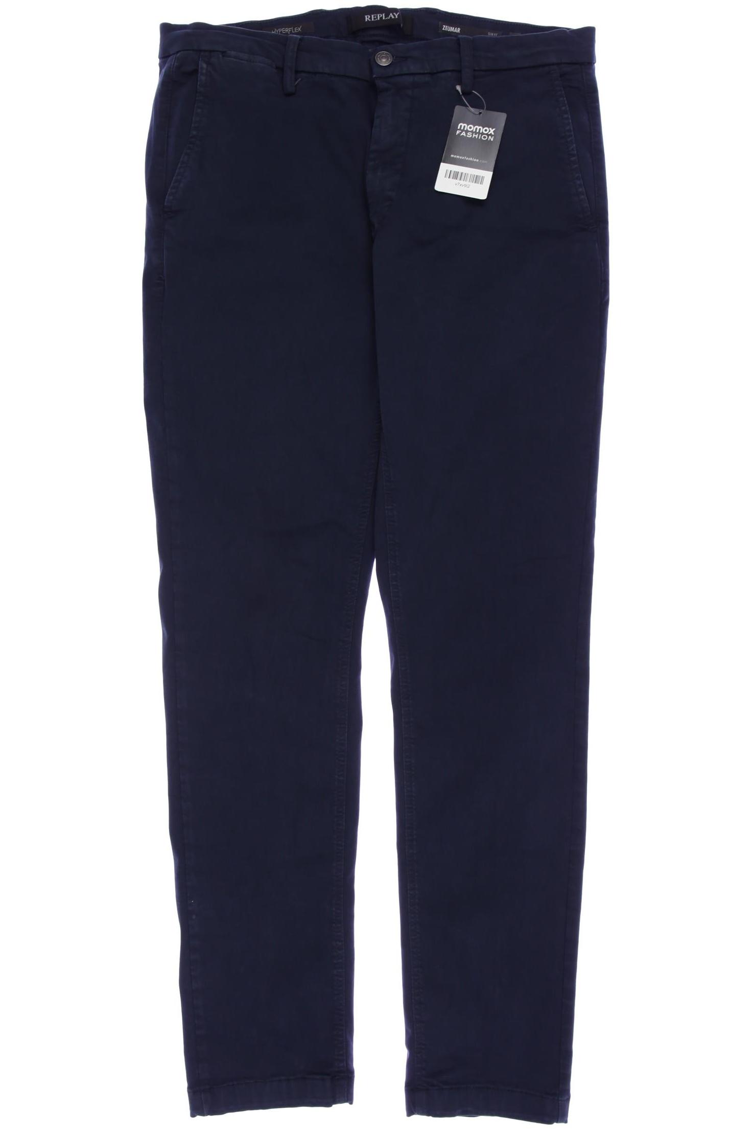 

Replay Herren Stoffhose, marineblau, Gr. 34
