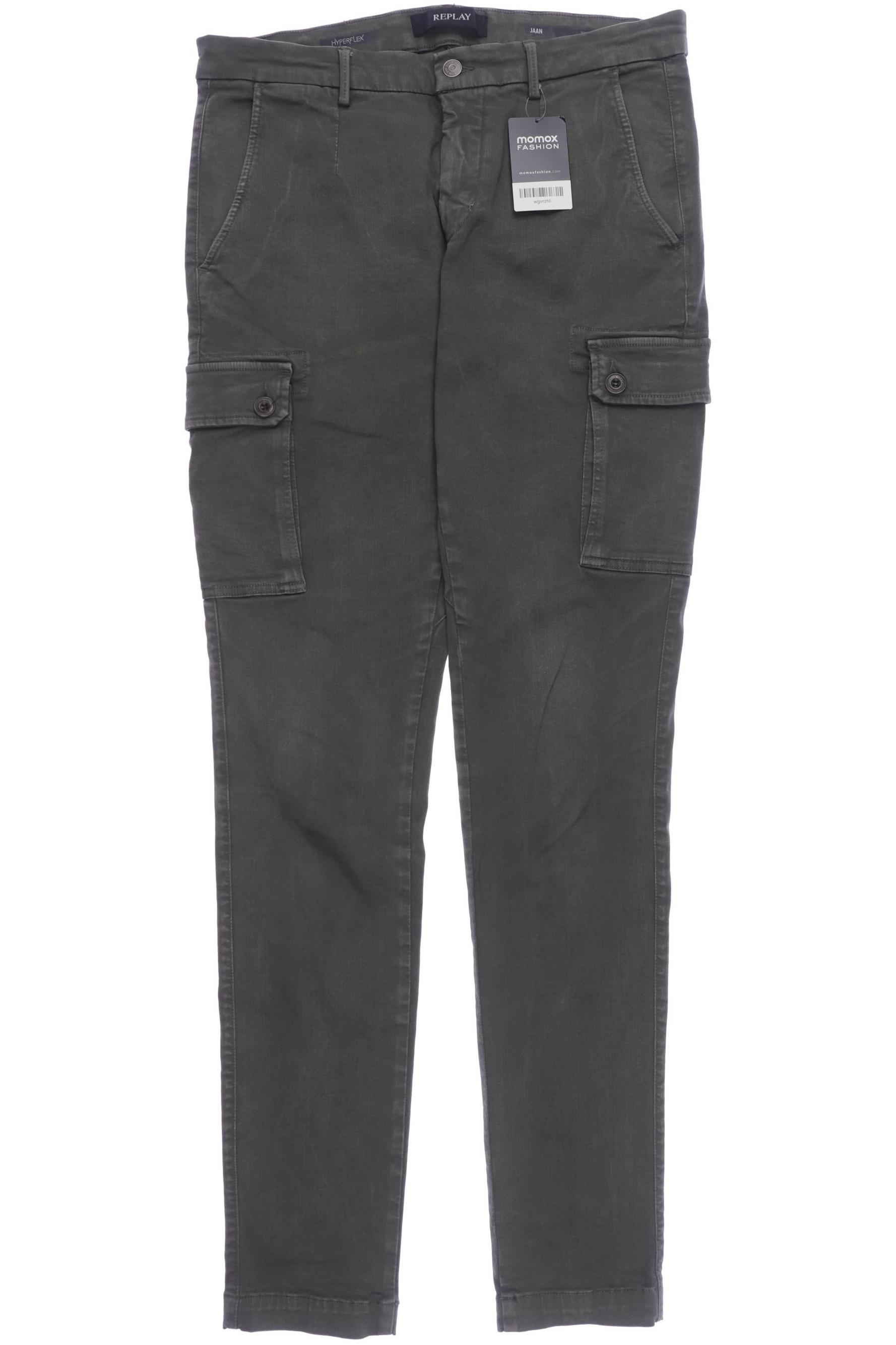 

Replay Herren Stoffhose, grün, Gr. 33