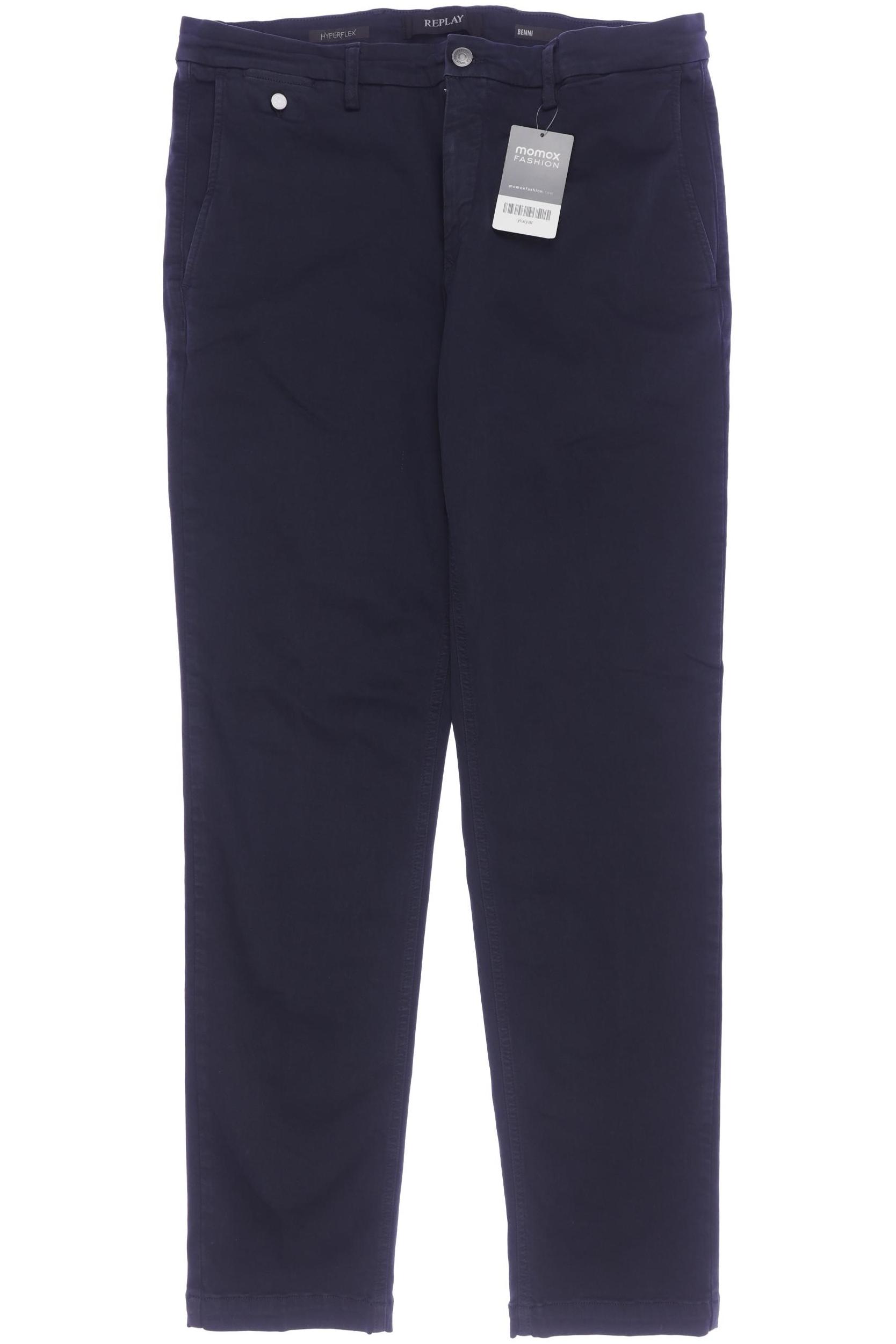 

Replay Herren Stoffhose, marineblau, Gr. 32