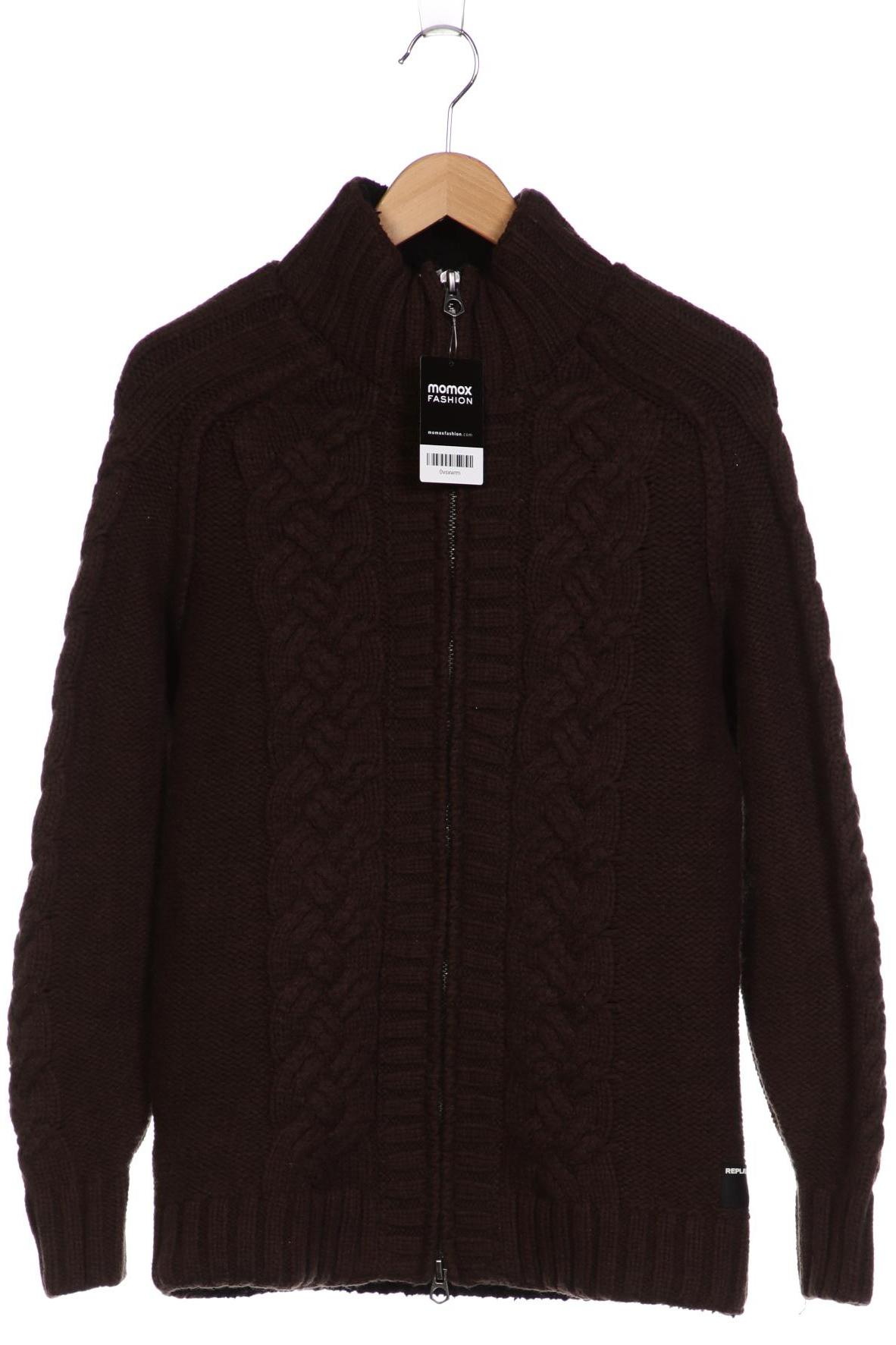 

Replay Herren Strickjacke, braun, Gr. 52