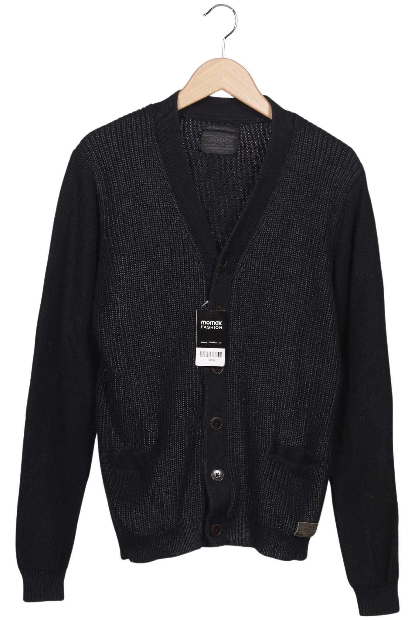 

Replay Herren Strickjacke, schwarz, Gr. 54