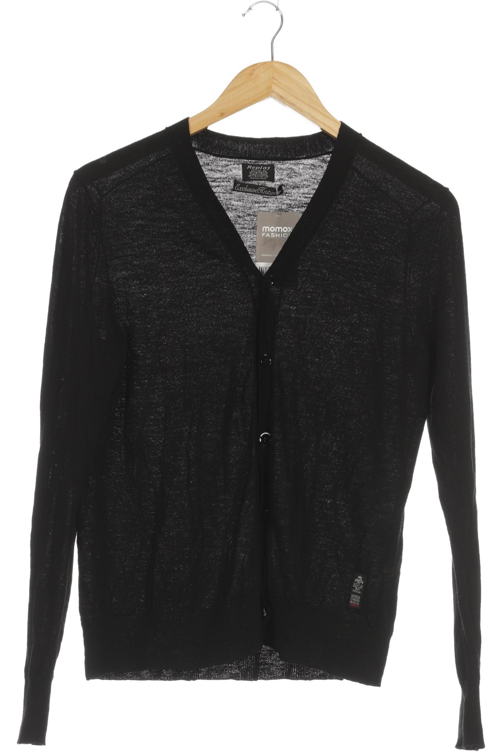 

Replay Herren Strickjacke, schwarz, Gr.