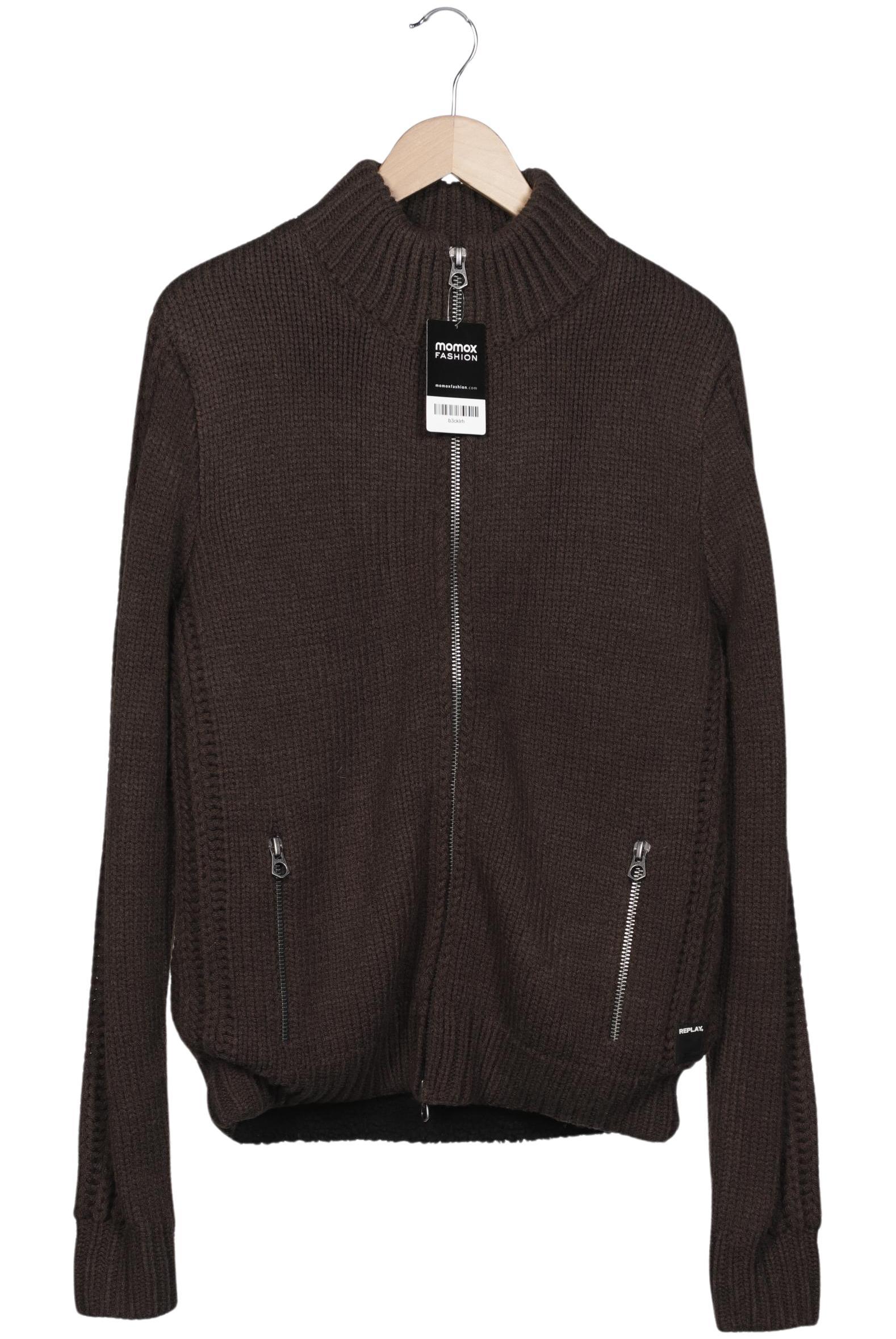 

Replay Herren Strickjacke, braun, Gr. 48
