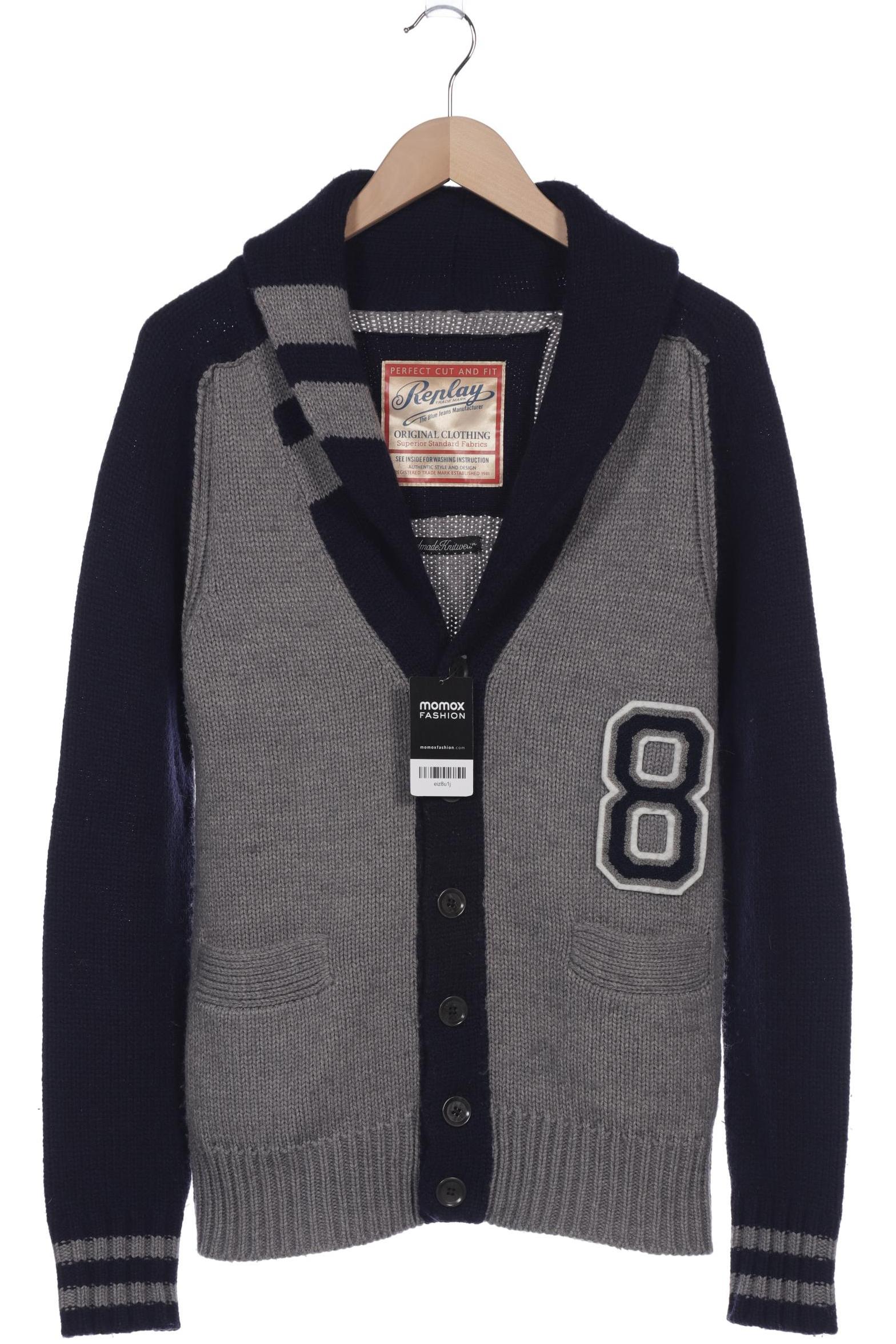 

Replay Herren Strickjacke, grau, Gr. 48
