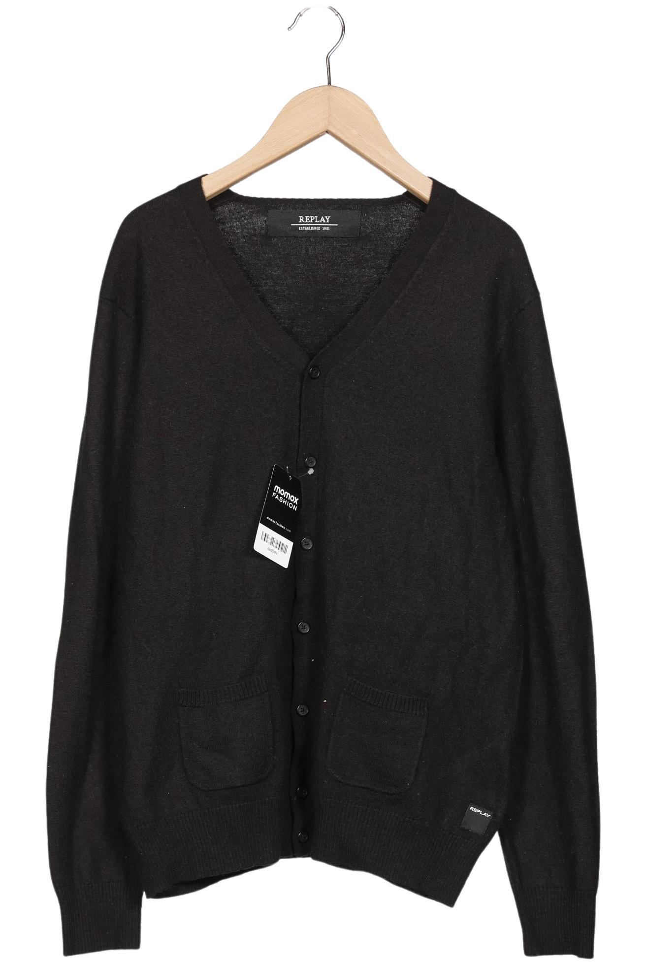 

Replay Herren Strickjacke, schwarz, Gr. 54