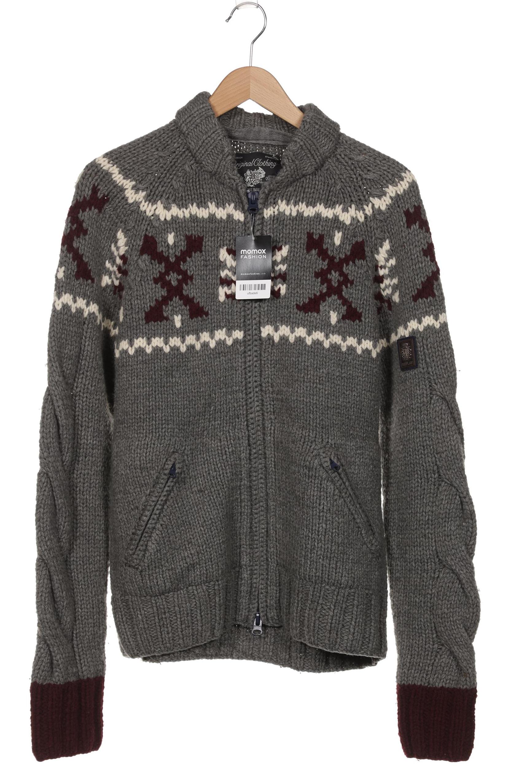 

Replay Herren Strickjacke, grau, Gr. 52