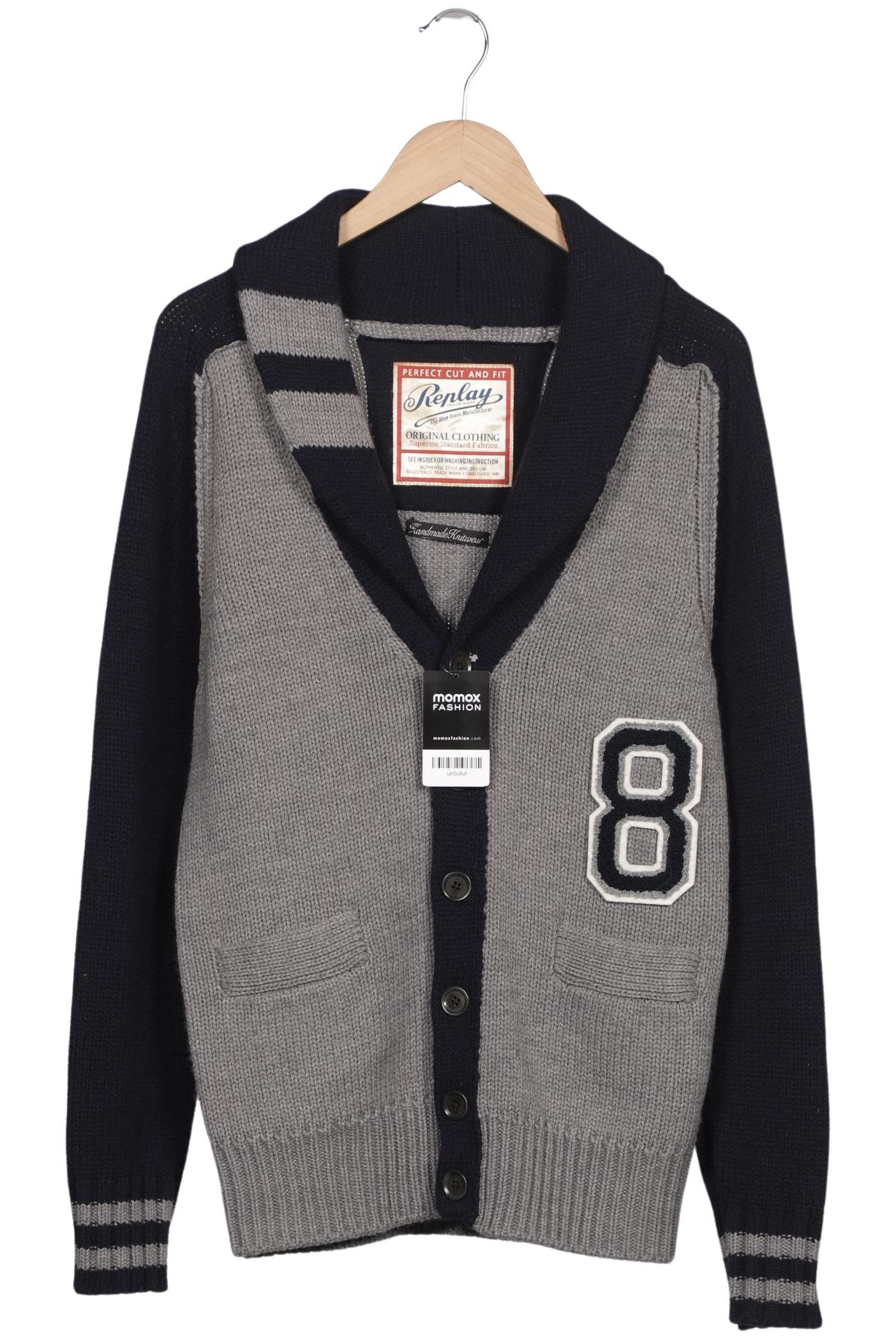 

Replay Herren Strickjacke, grau, Gr. 48
