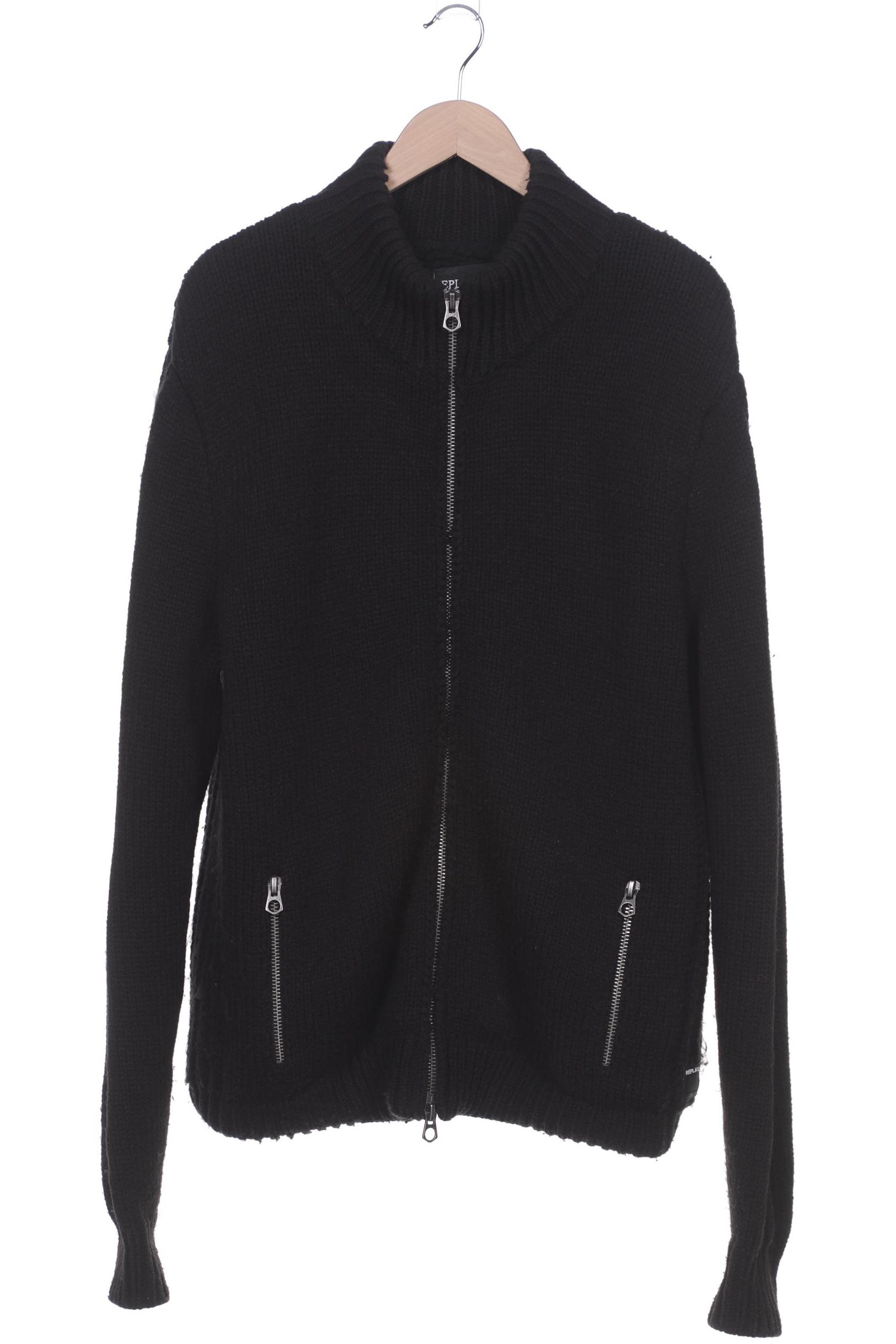 

Replay Herren Strickjacke, schwarz, Gr. 56