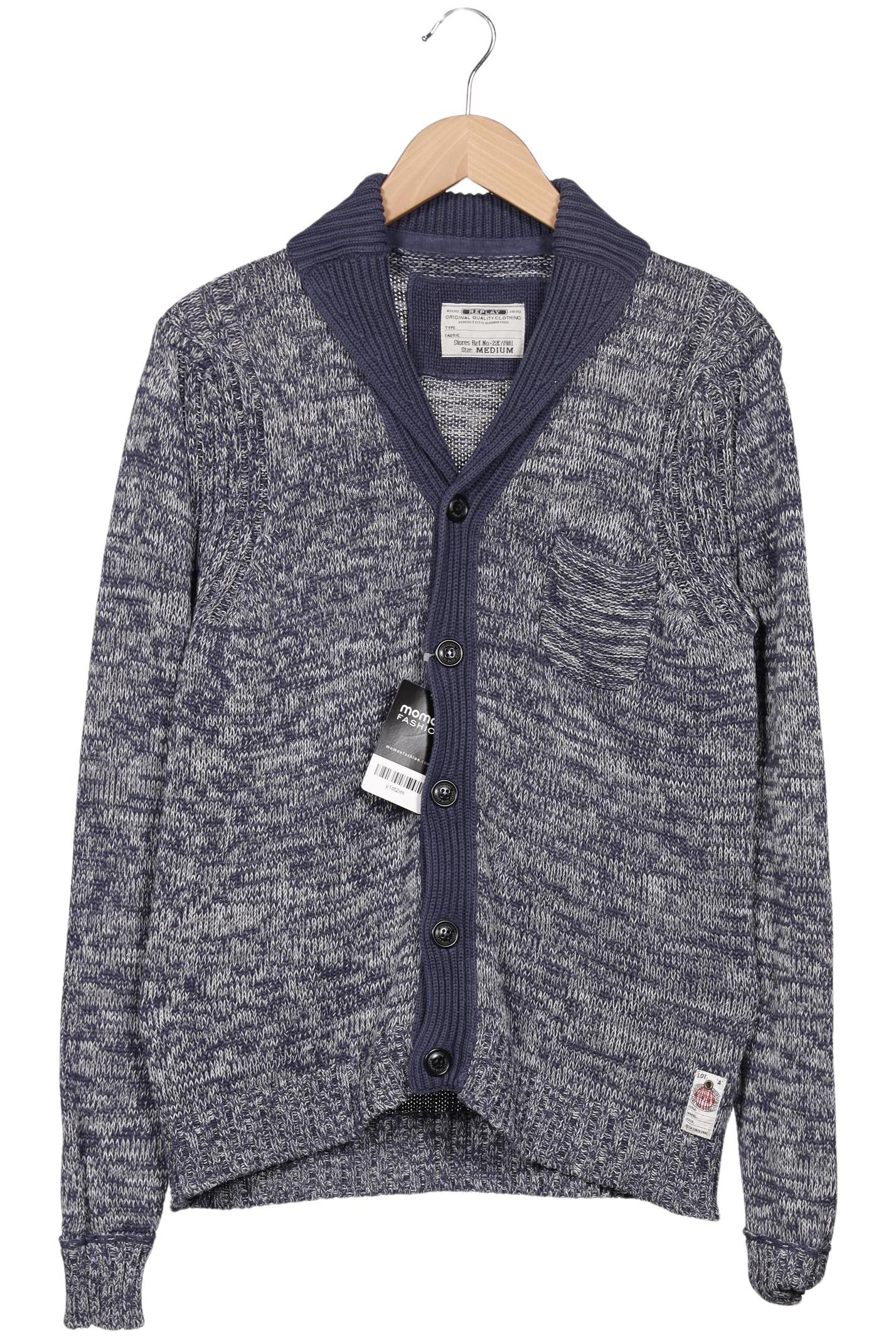 

Replay Herren Strickjacke, marineblau, Gr. 48