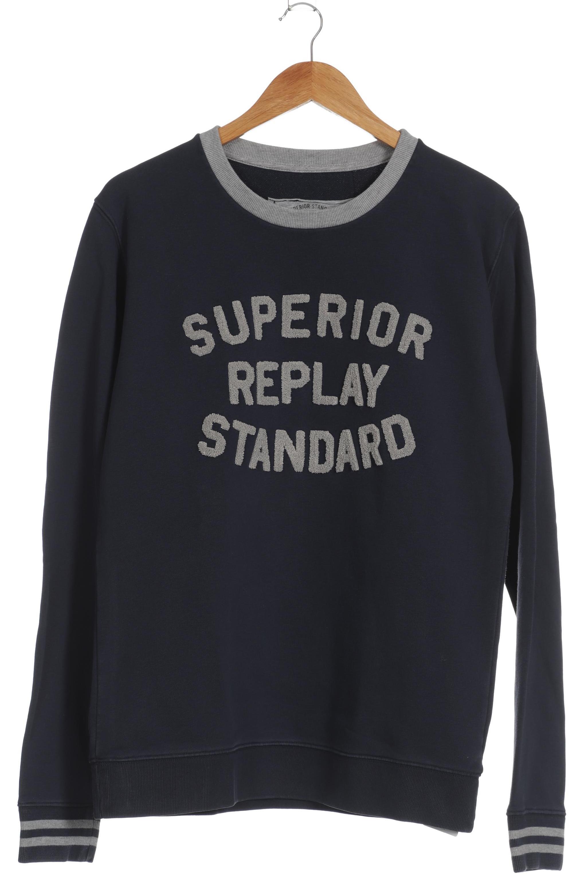 

Replay Herren Sweatshirt, blau, Gr.
