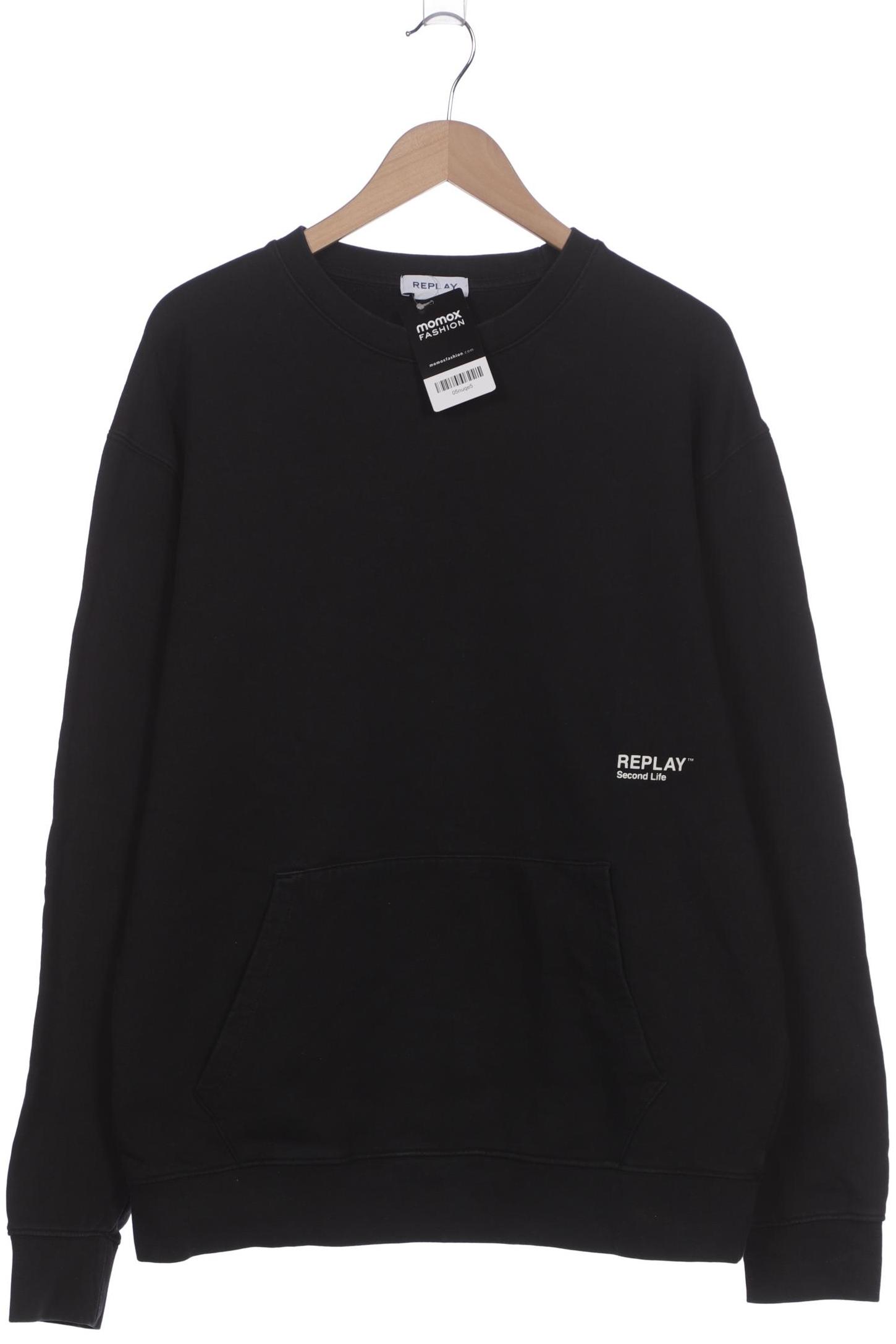

Replay Herren Sweatshirt, schwarz, Gr. 56