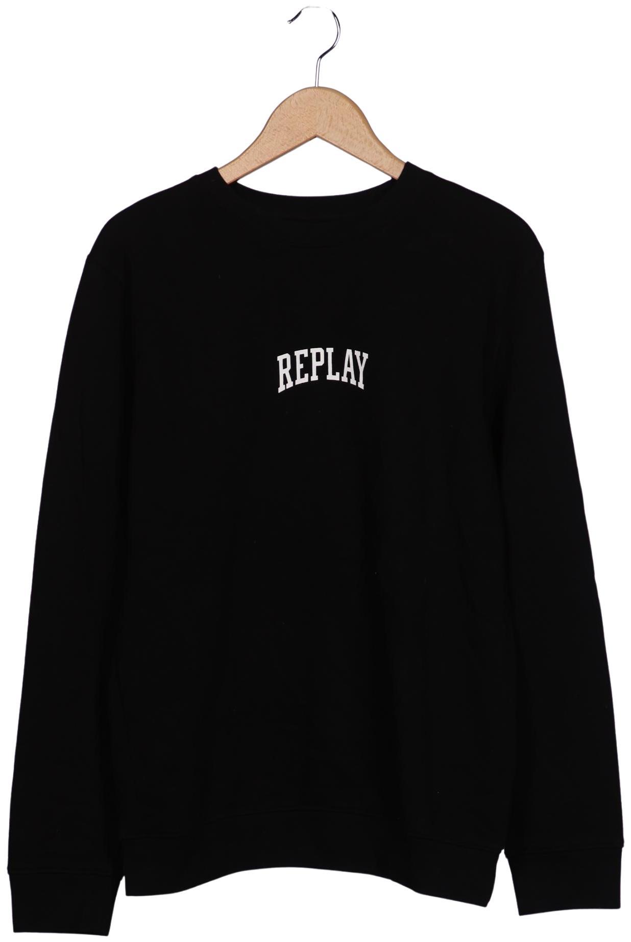 

Replay Herren Sweatshirt, schwarz, Gr. 48
