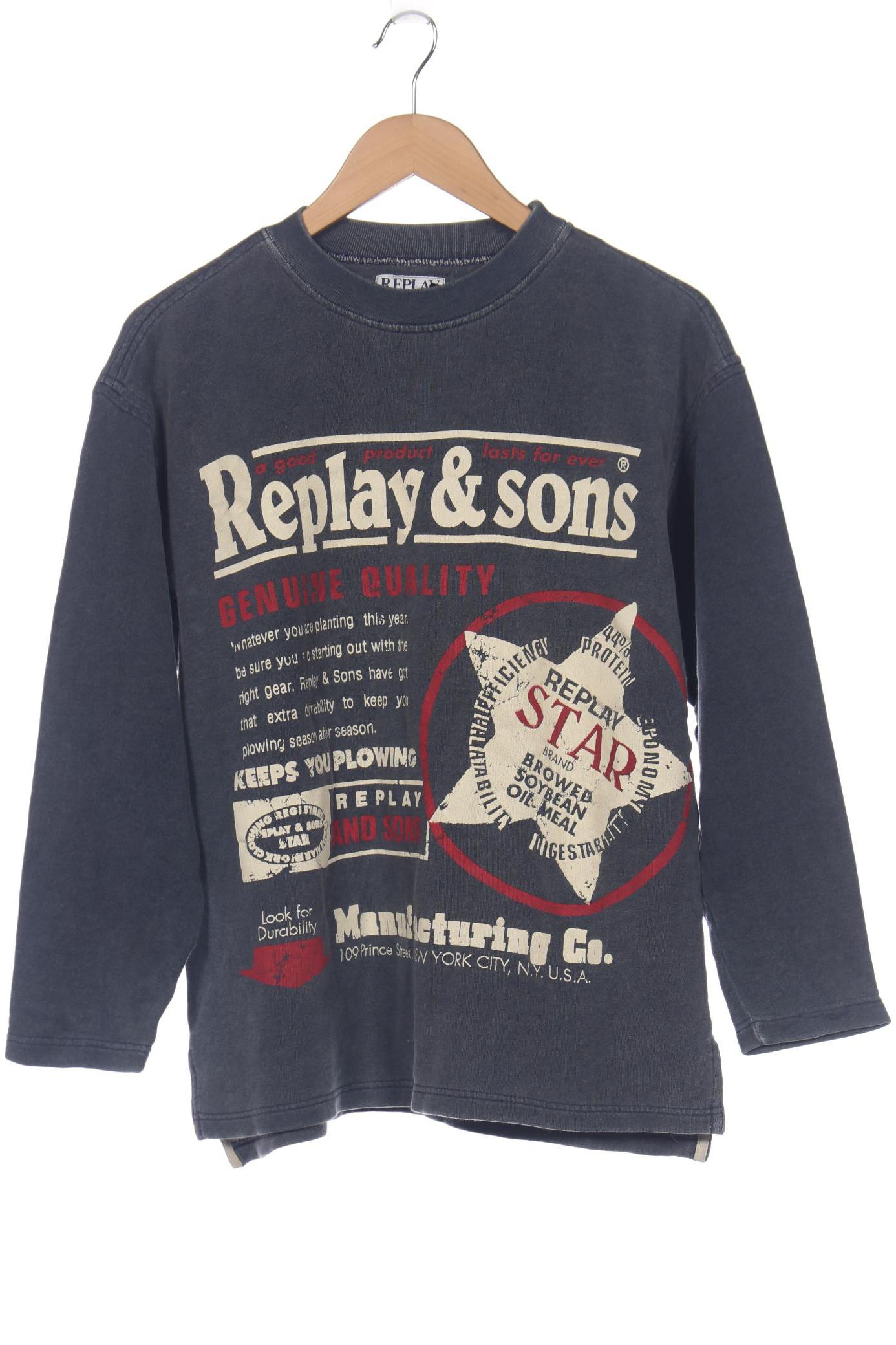 

Replay Herren Sweatshirt, marineblau, Gr. 54