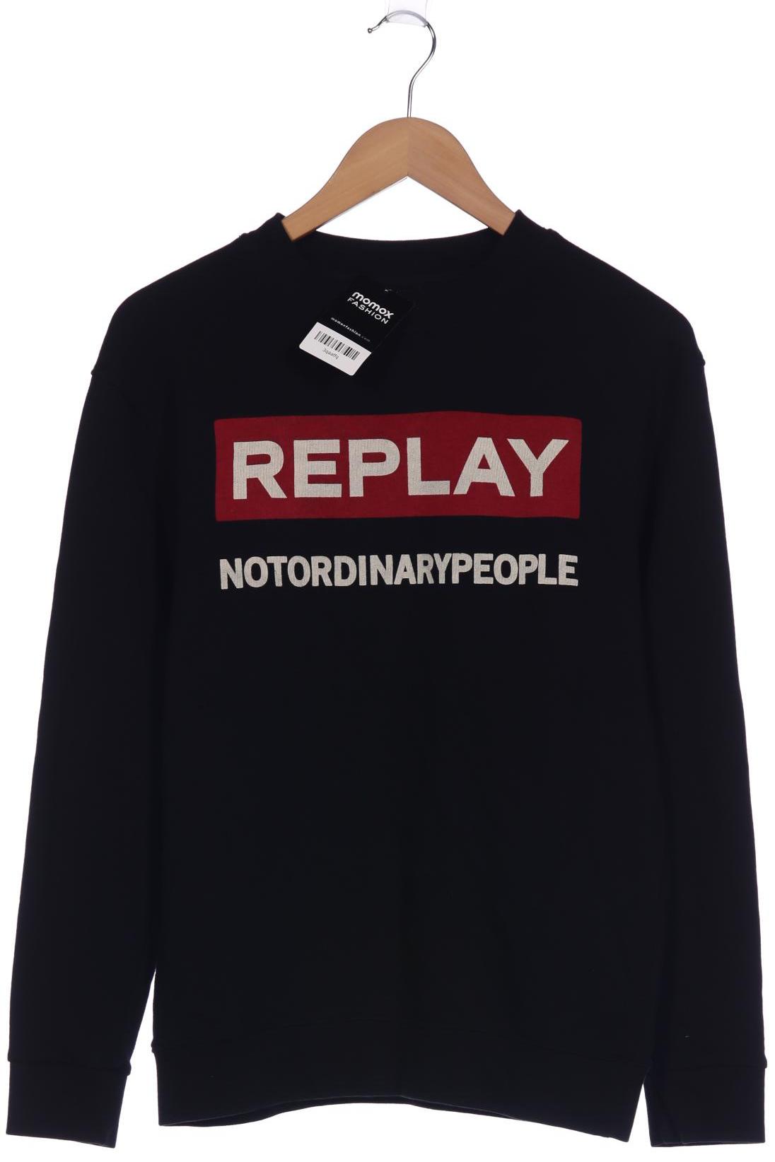 

Replay Herren Sweatshirt, schwarz