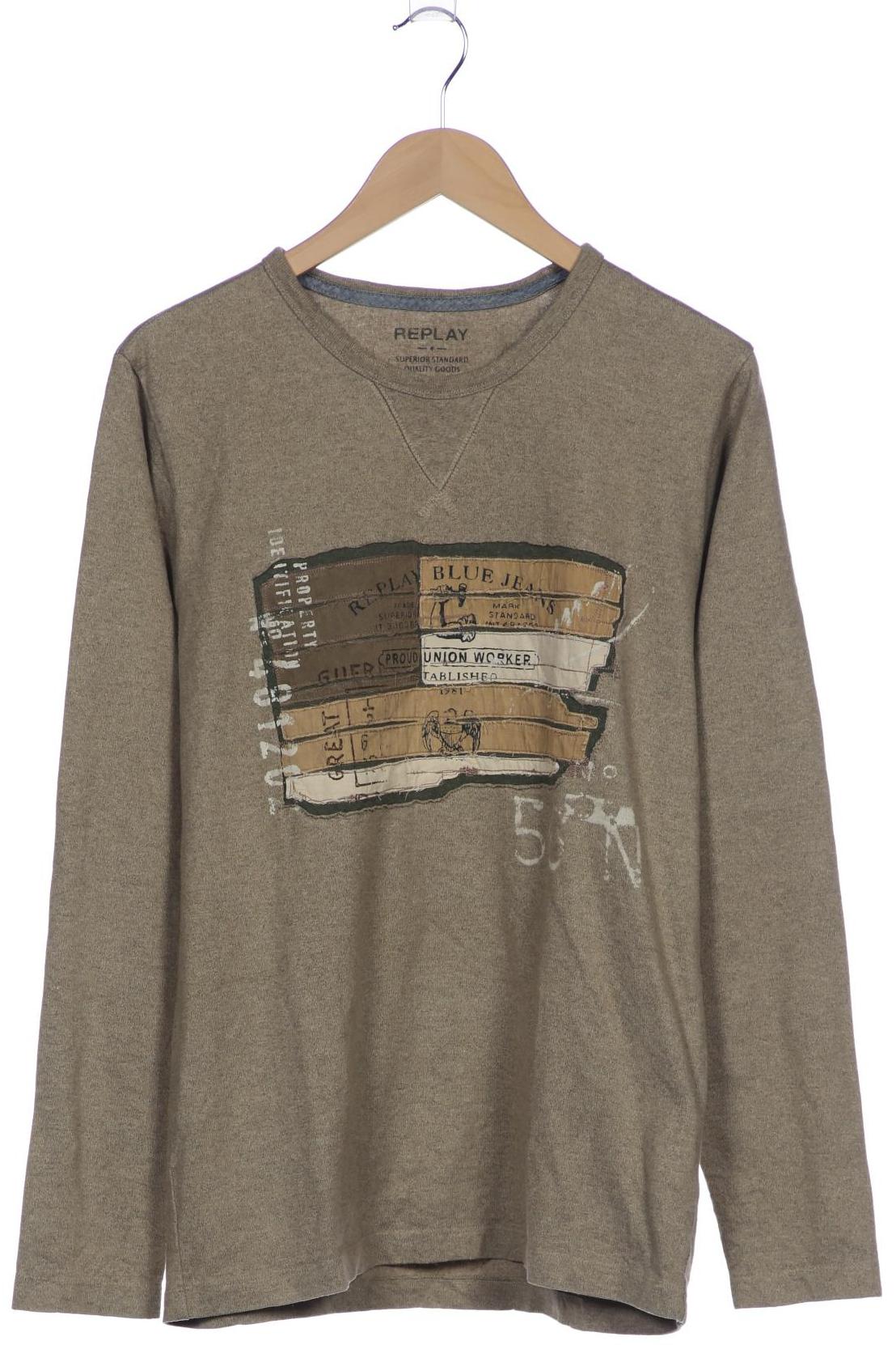

Replay Herren Sweatshirt, beige, Gr. 52