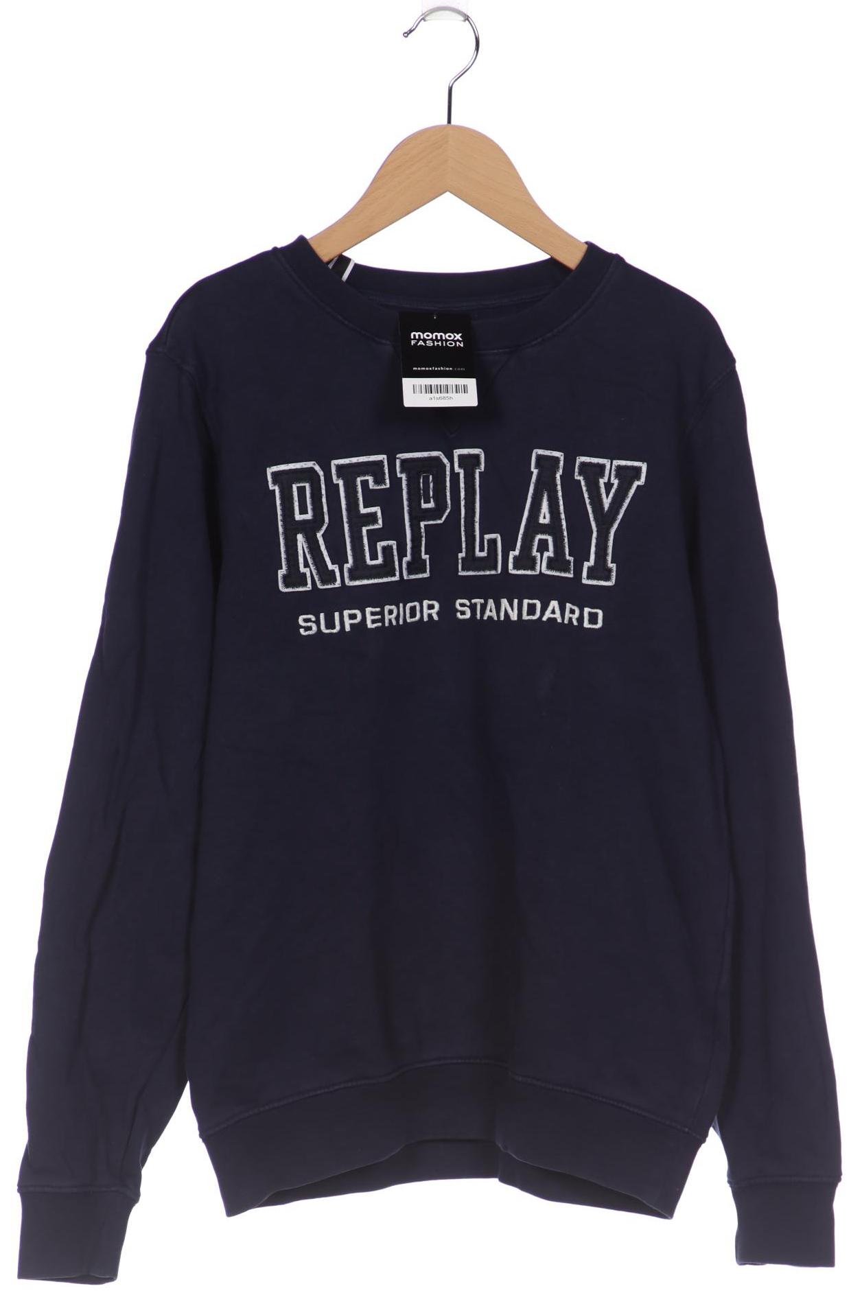 

Replay Herren Sweatshirt, marineblau