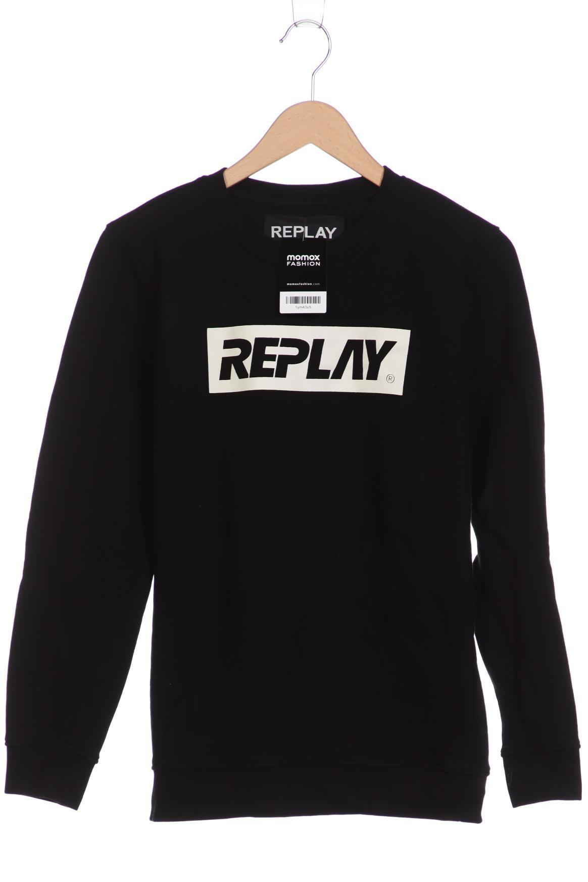 

Replay Herren Sweatshirt, schwarz