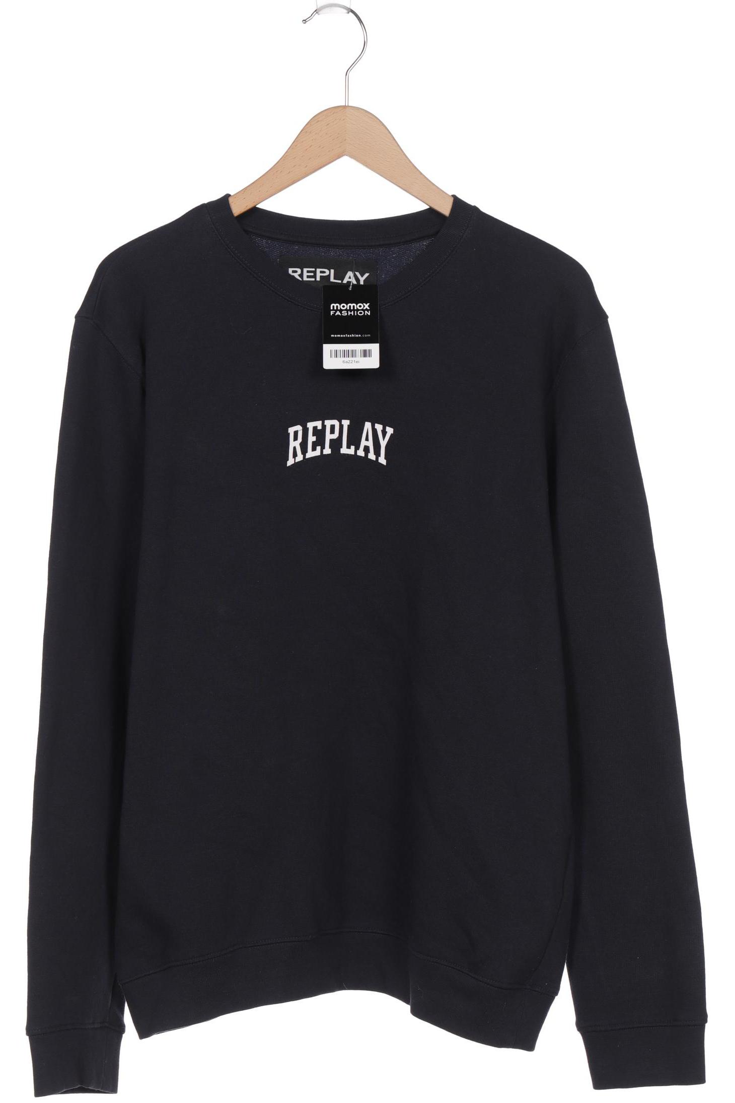 

Replay Herren Sweatshirt, marineblau