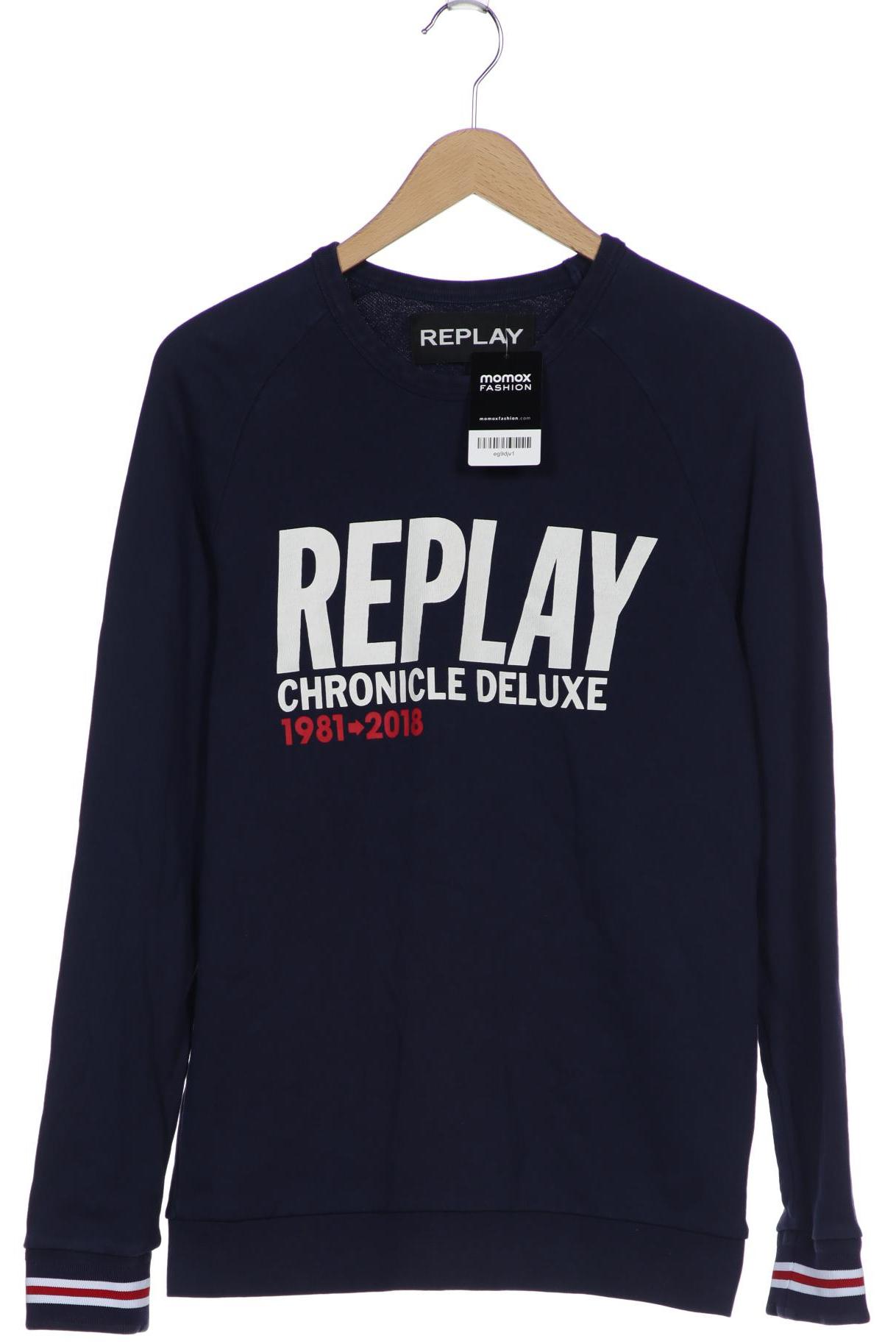 

Replay Herren Sweatshirt, marineblau