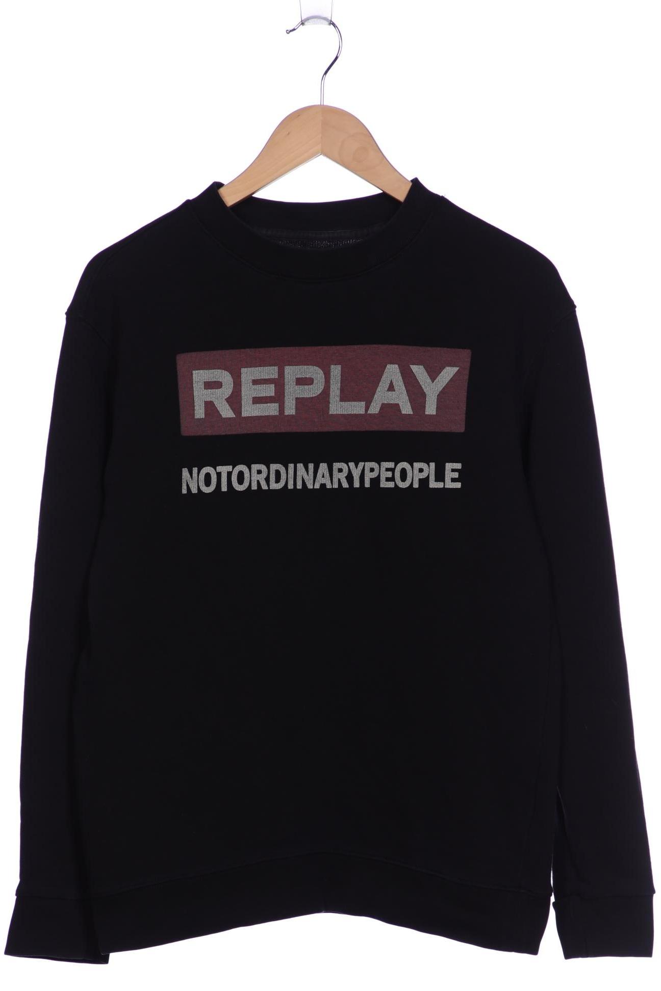 

Replay Herren Sweatshirt, schwarz, Gr. 48