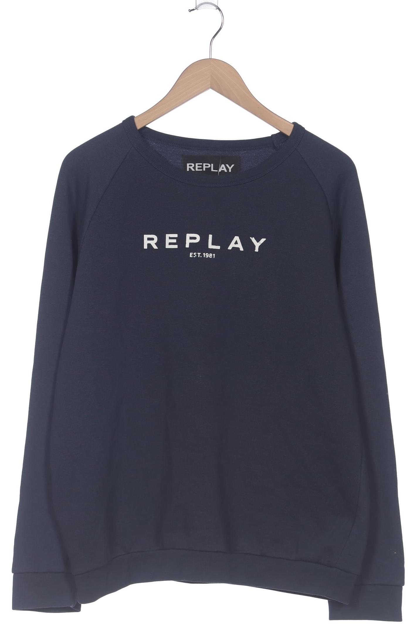 

Replay Herren Sweatshirt, marineblau, Gr. 54