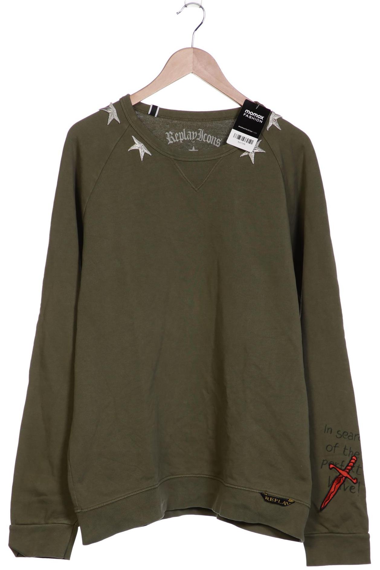 

Replay Herren Sweatshirt, grün, Gr. 56