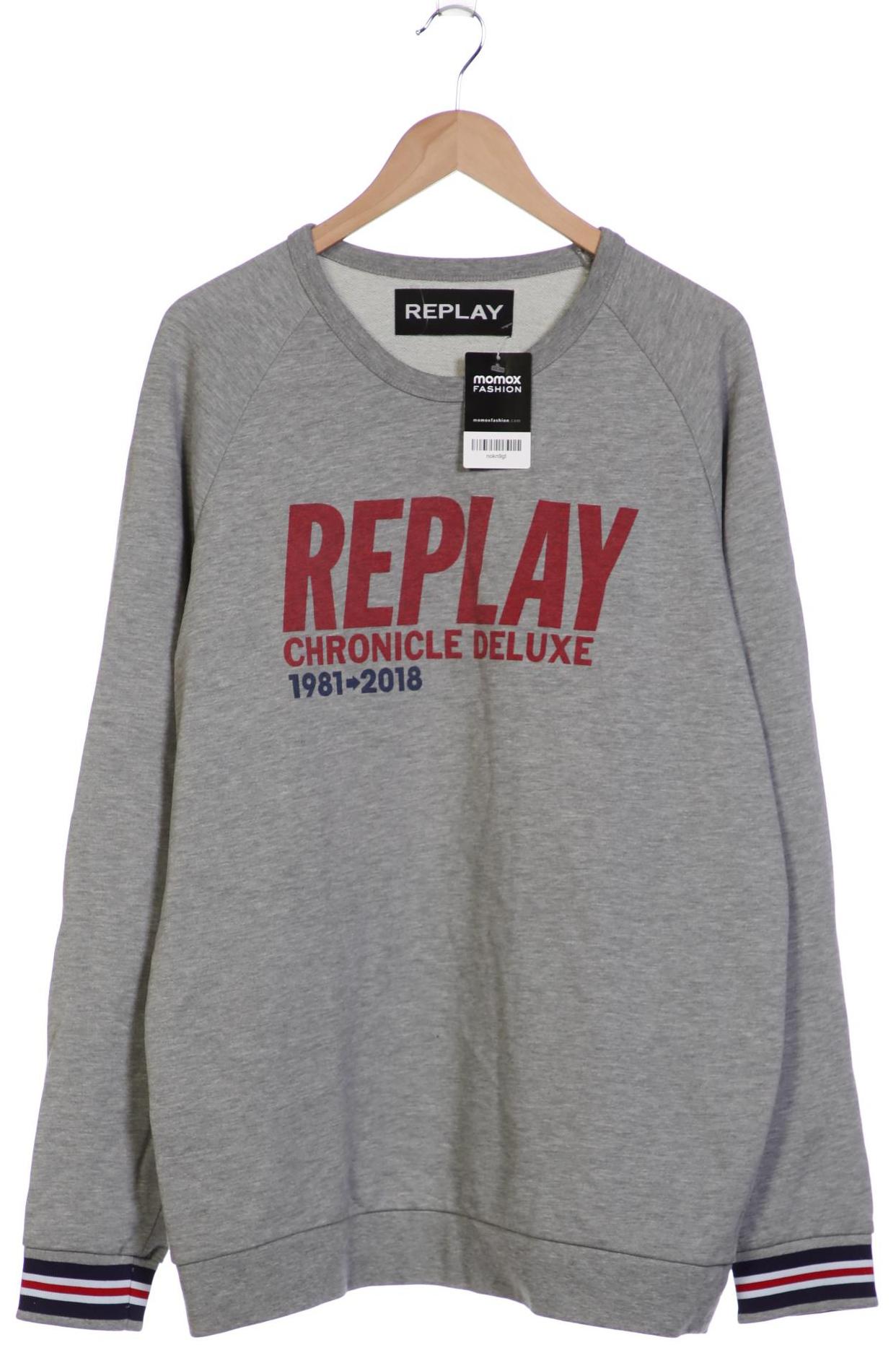 

Replay Herren Sweatshirt, grau, Gr. 58