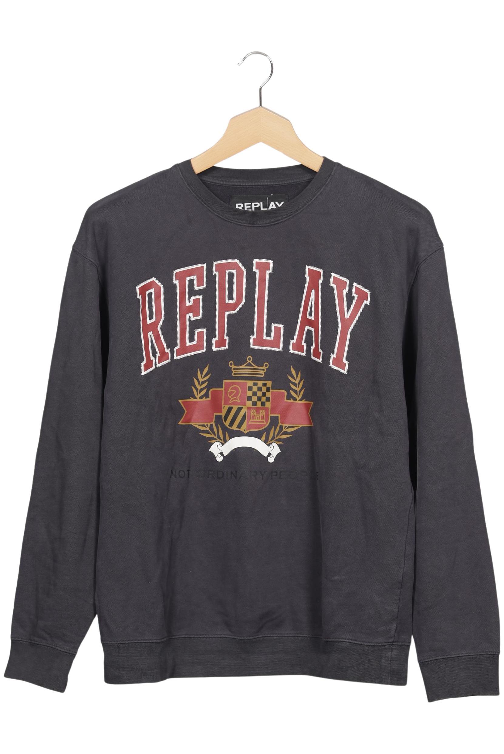 

Replay Herren Sweatshirt, grau, Gr. 56