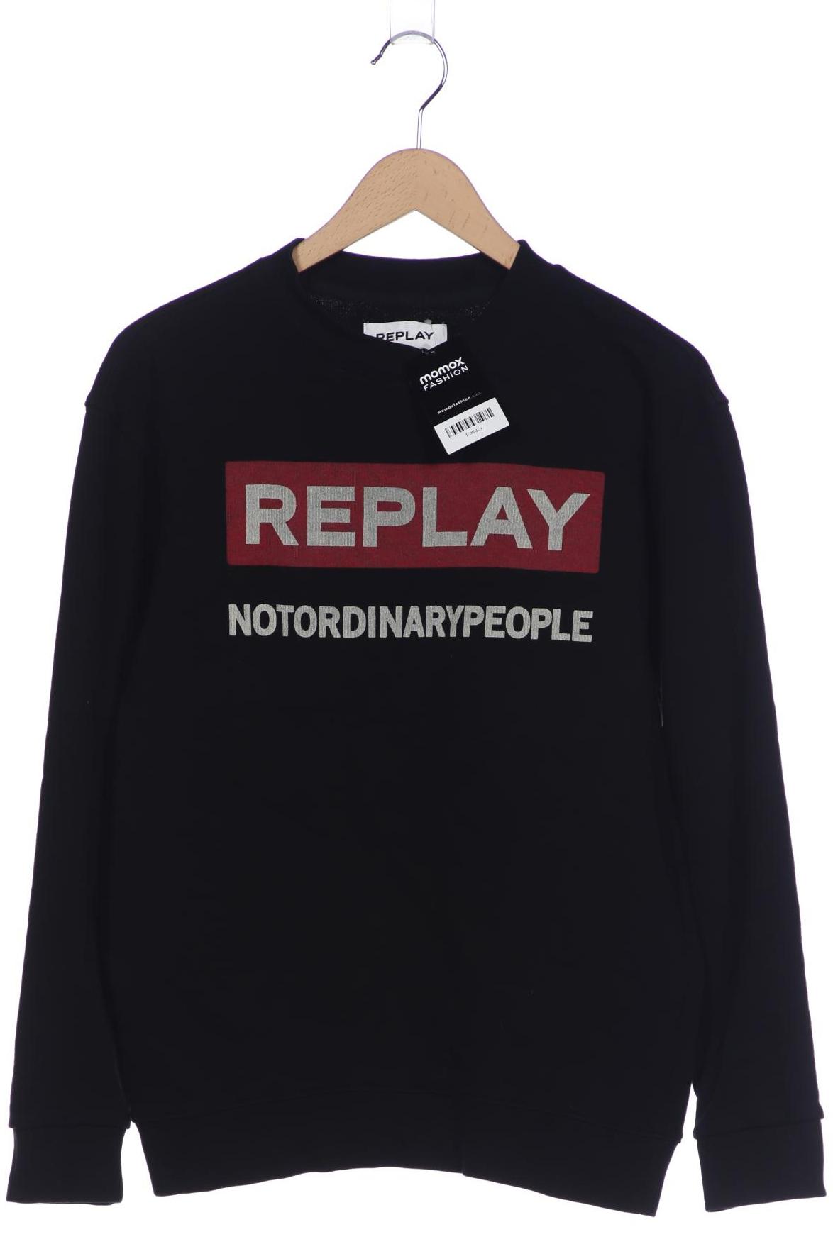 

Replay Herren Sweatshirt, schwarz, Gr. 48