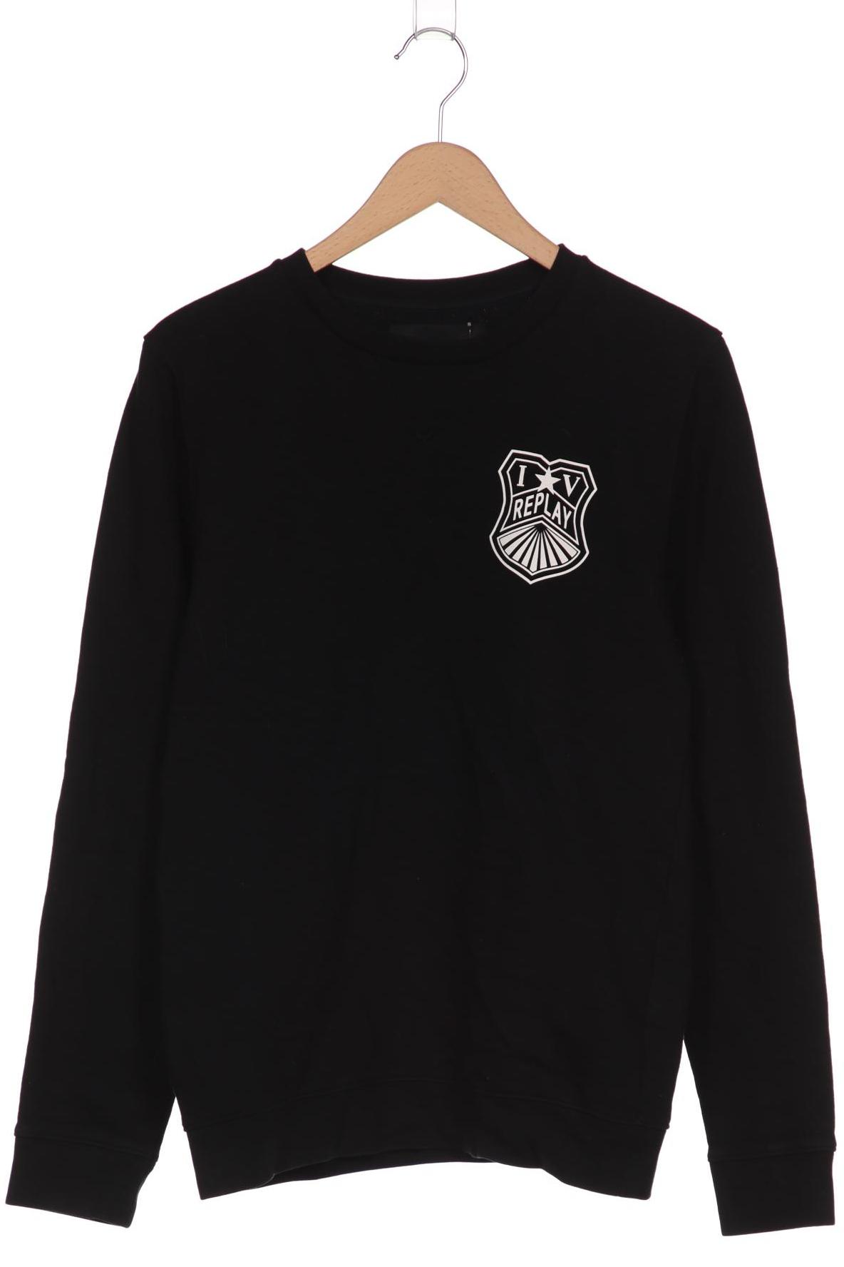 

Replay Herren Sweatshirt, schwarz