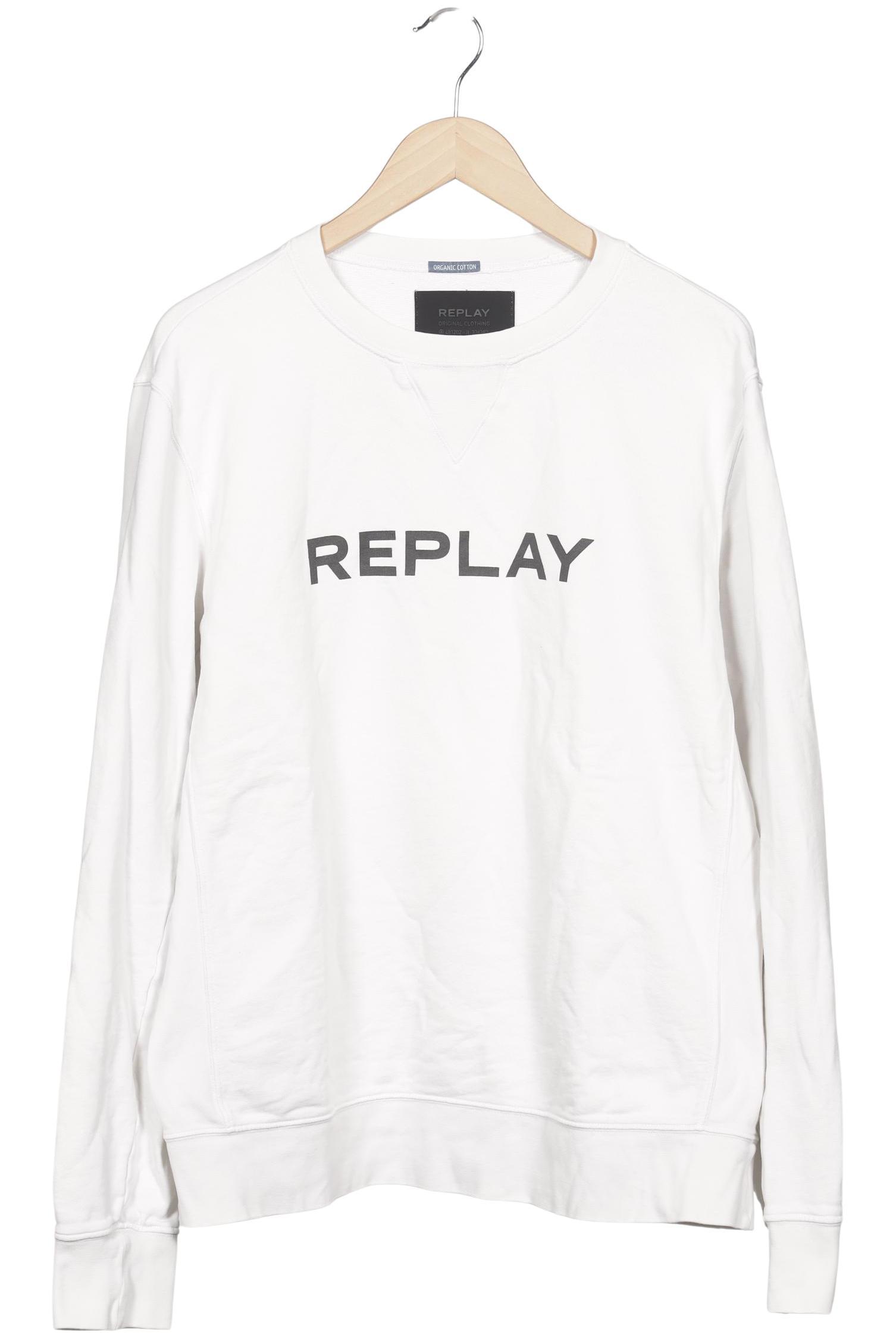 

Replay Herren Sweatshirt, weiß, Gr. 54