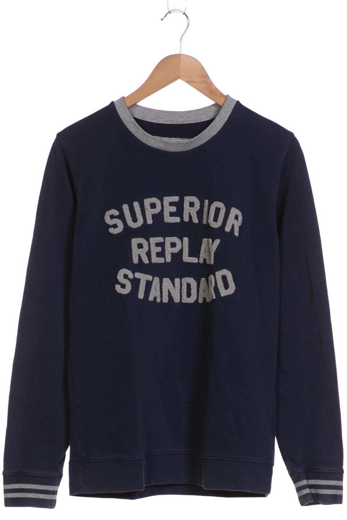

Replay Herren Sweatshirt, marineblau