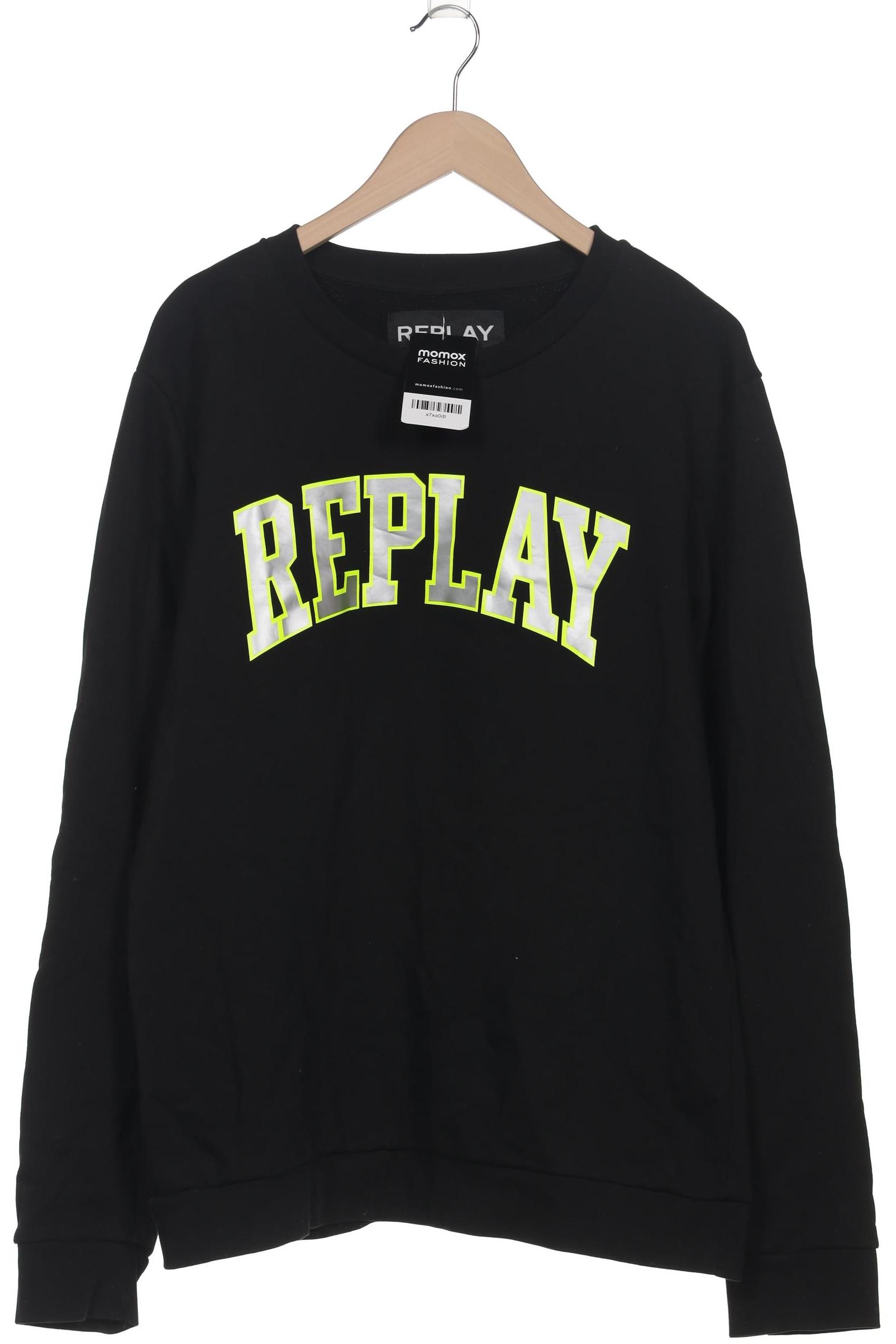 

Replay Herren Sweatshirt, schwarz, Gr. 58