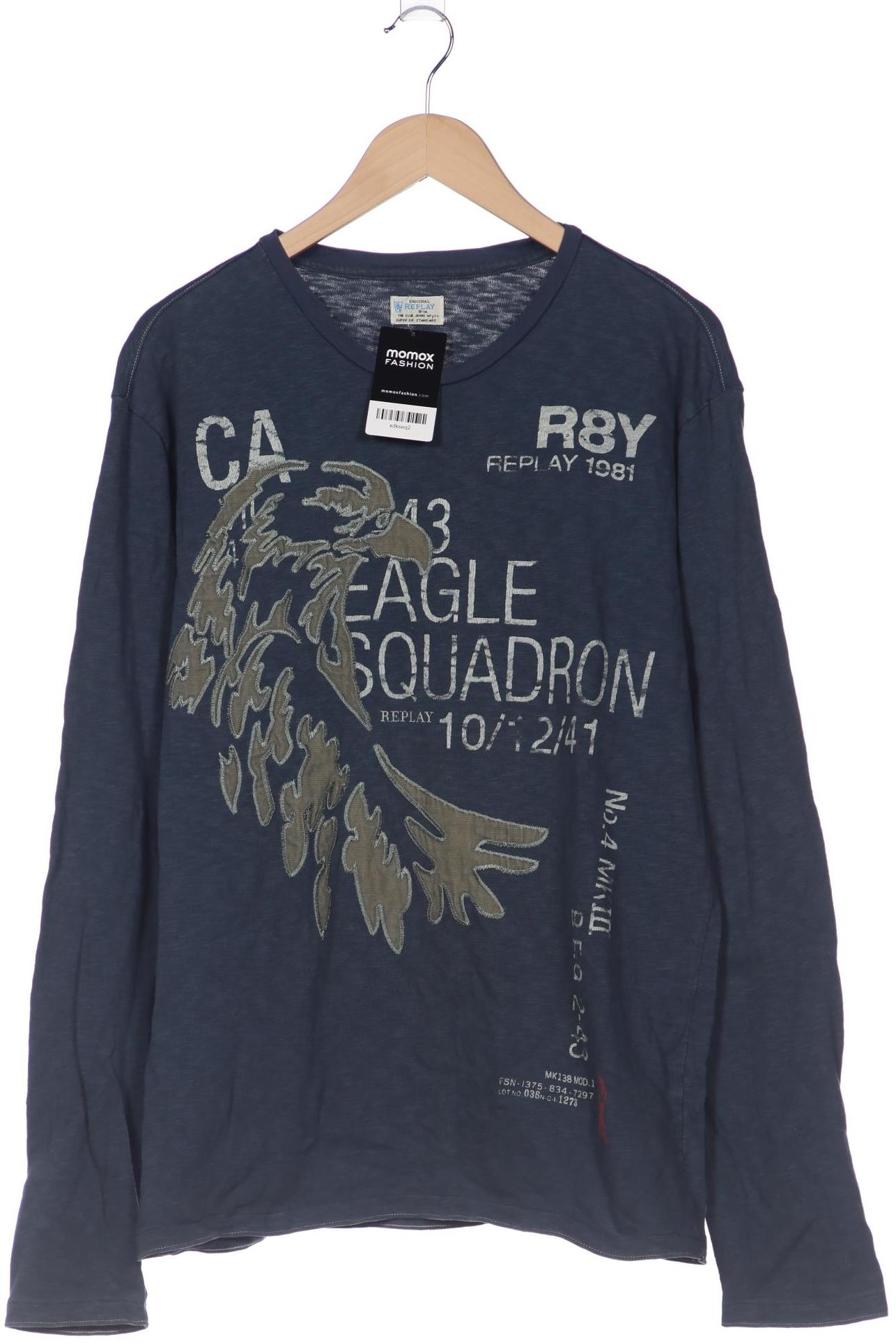 

Replay Herren Sweatshirt, marineblau, Gr. 56