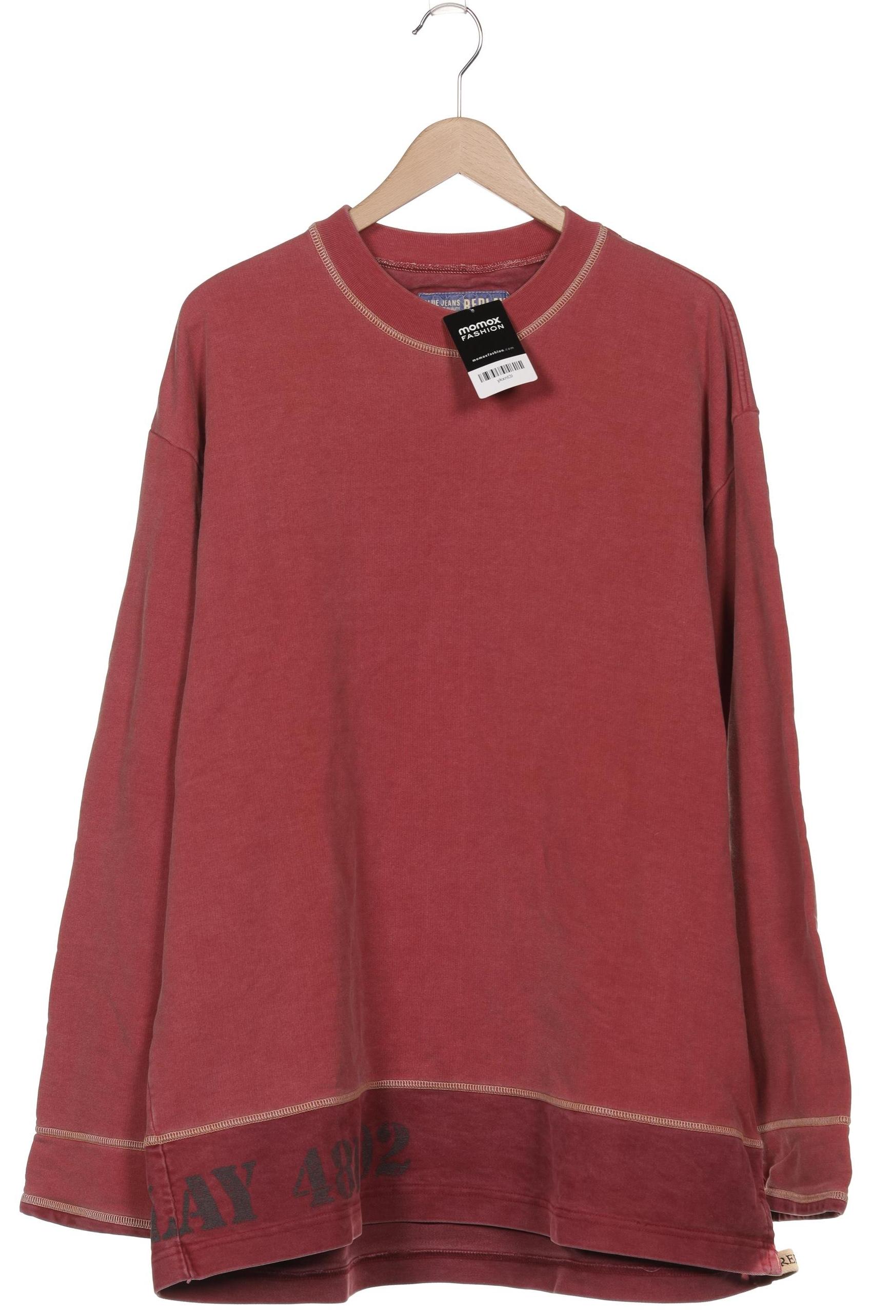 

Replay Herren Sweatshirt, bordeaux, Gr. 56