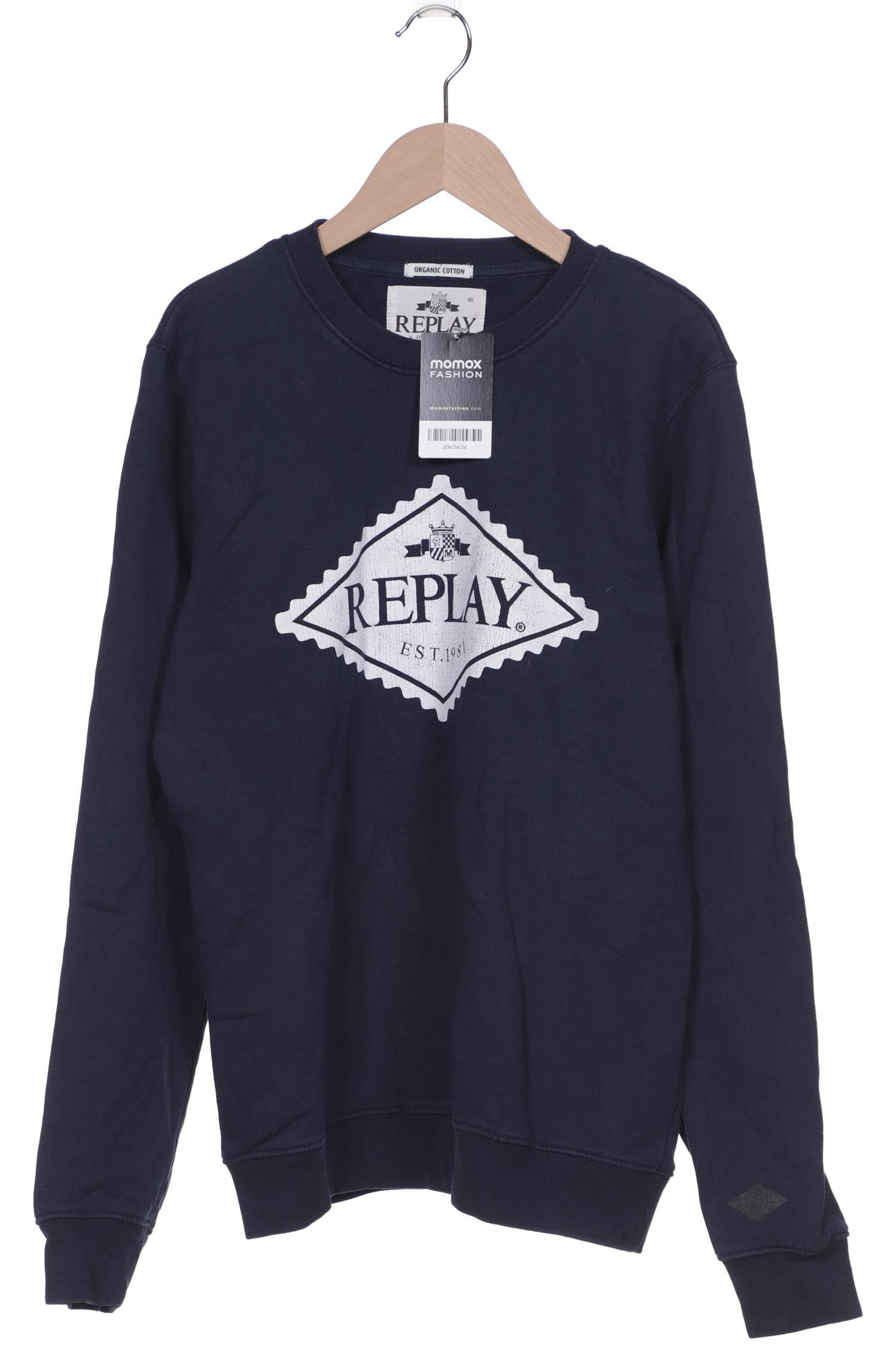 

Replay Herren Sweatshirt, marineblau