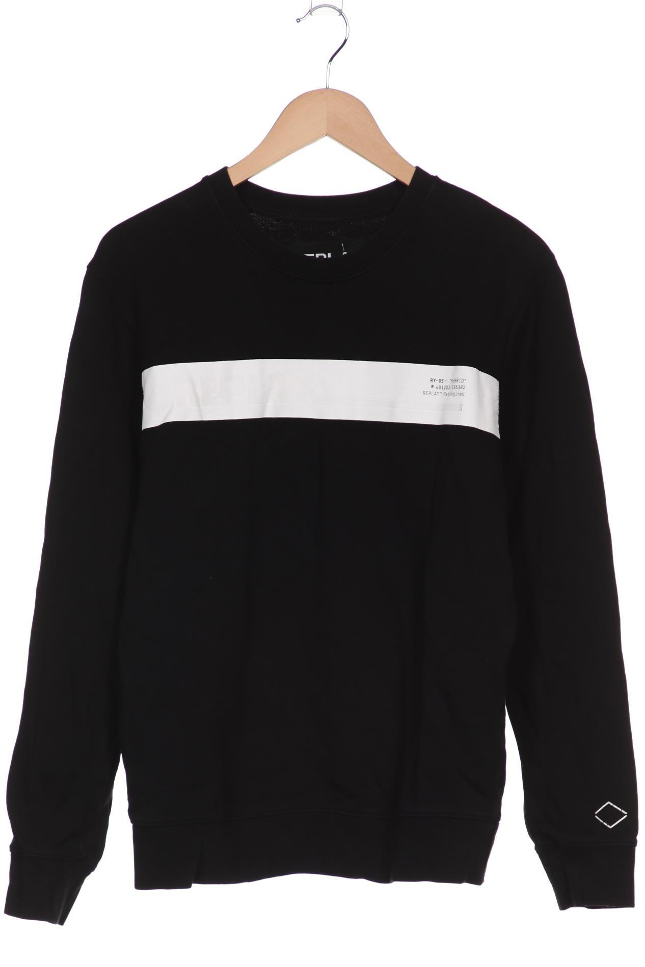 

Replay Herren Sweatshirt, schwarz